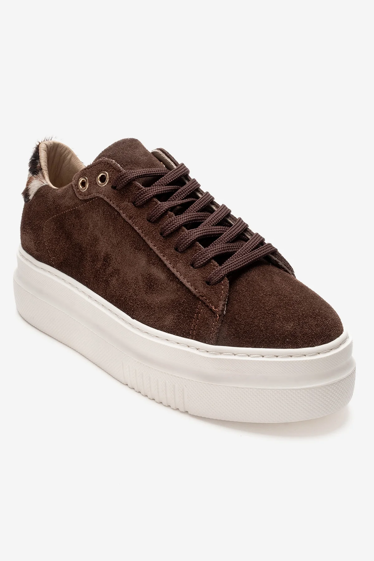 Nera - Brown Genuine Leather Casual Sneaker (Women) - Image 3