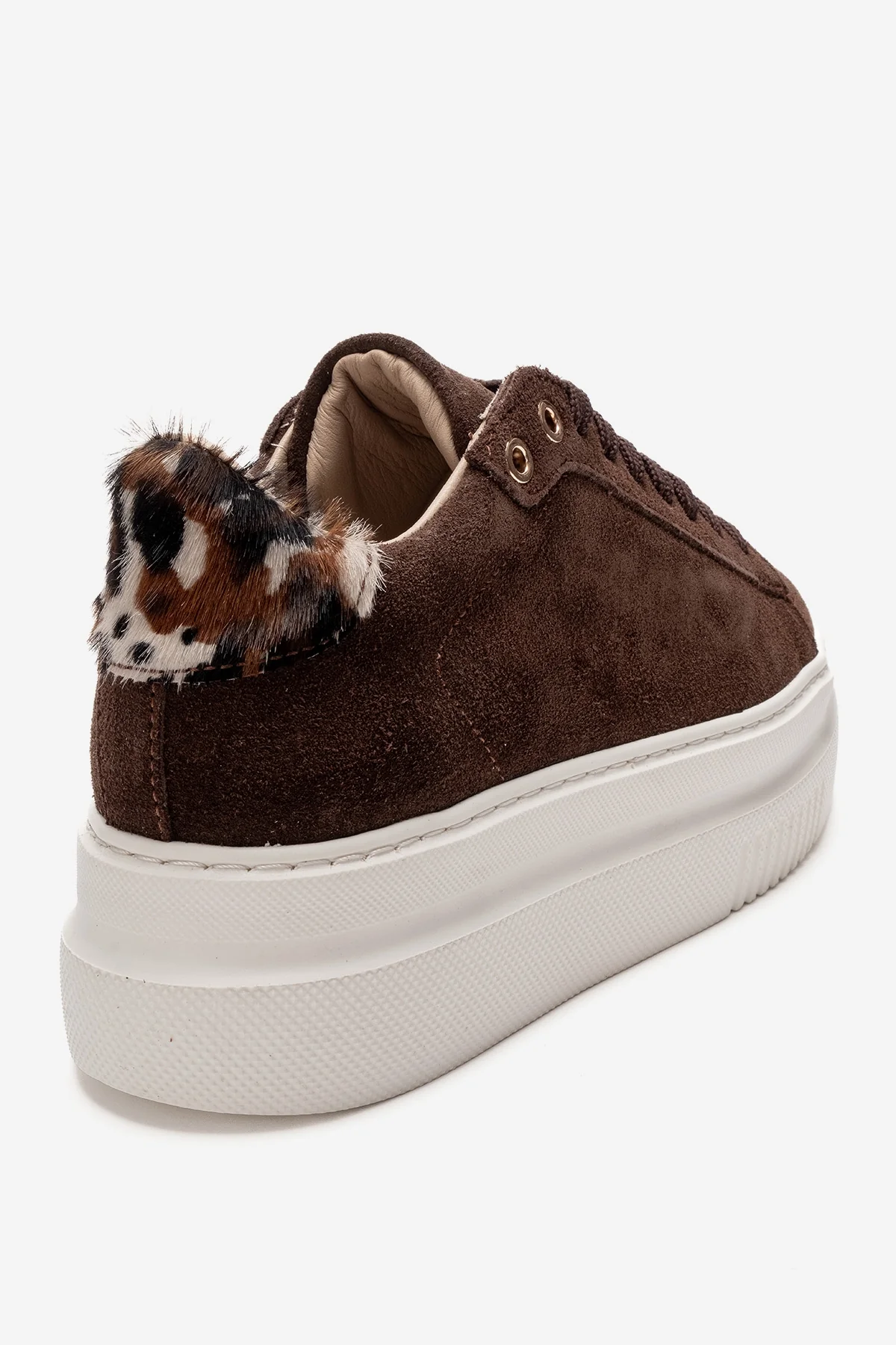 Nera - Brown Genuine Leather Casual Sneaker (Women) - Image 5