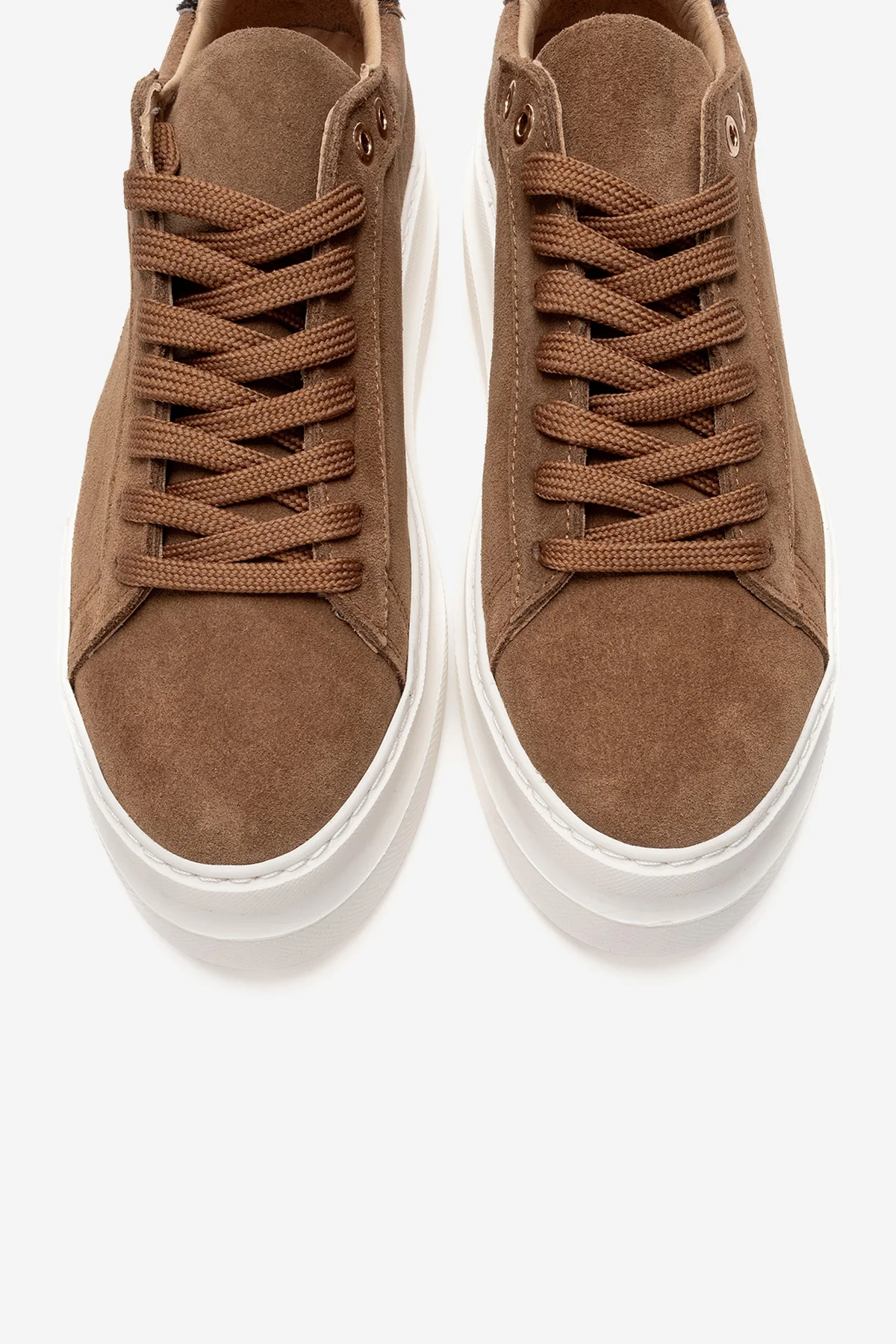 Nera - Camel Genuine Leather Casual Sneaker (Women) - Image 2