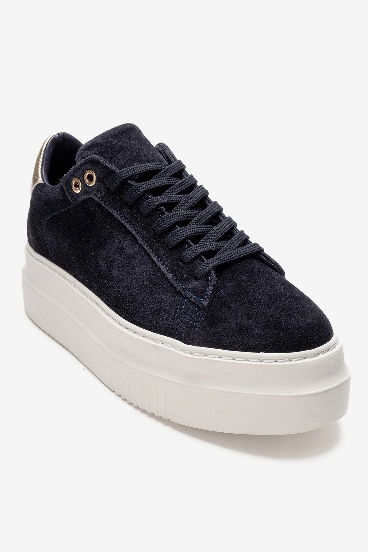 Nera - Navy Genuine Leather Casual Sneaker (Women) - Image 3