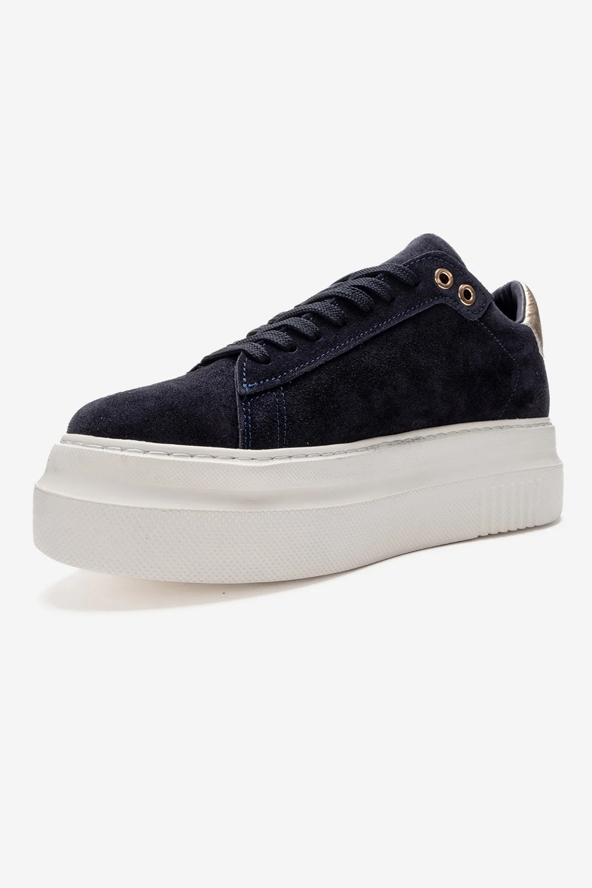 Nera - Navy Genuine Leather Casual Sneaker (Women) - Image 4