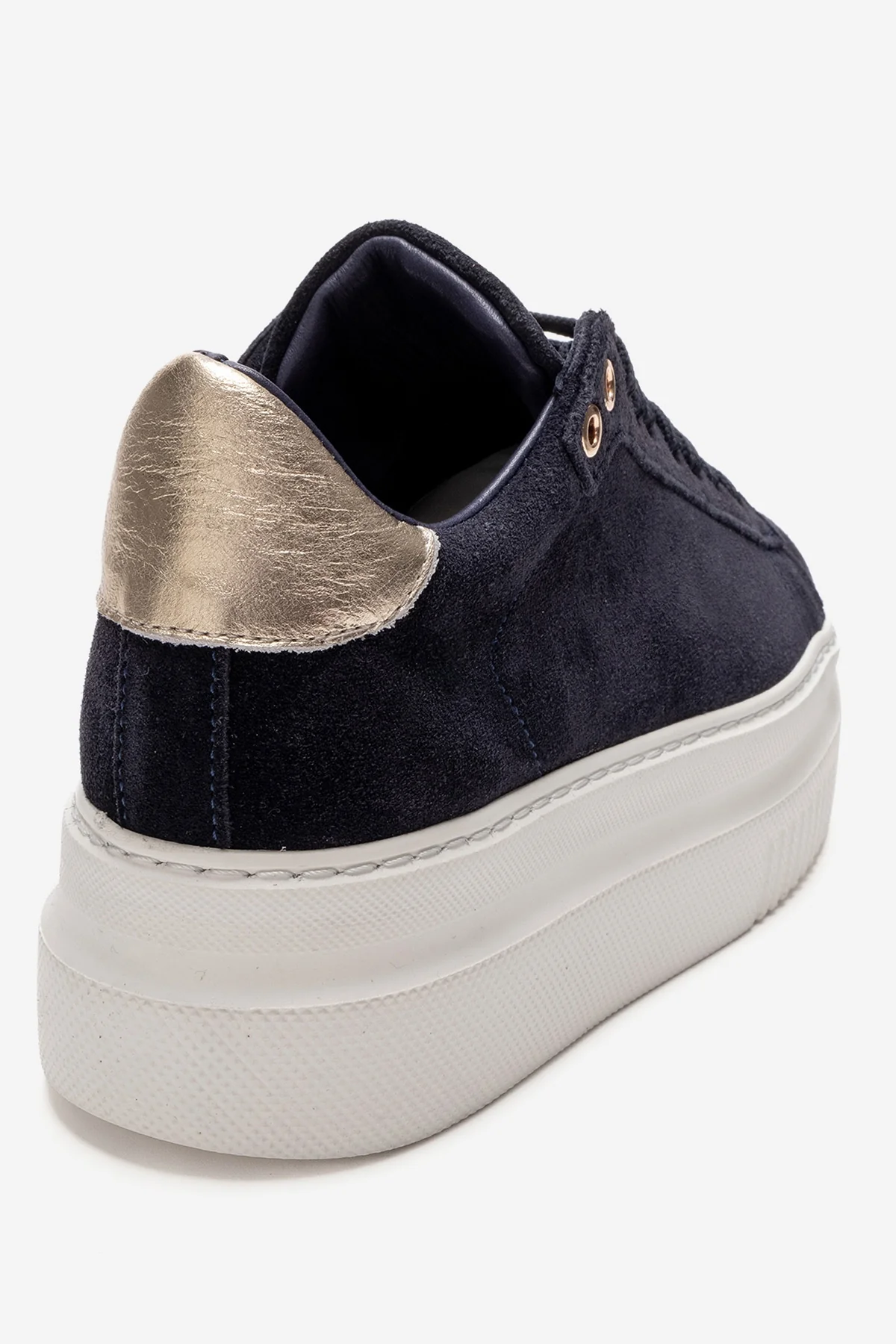 Nera - Navy Genuine Leather Casual Sneaker (Women) - Image 5