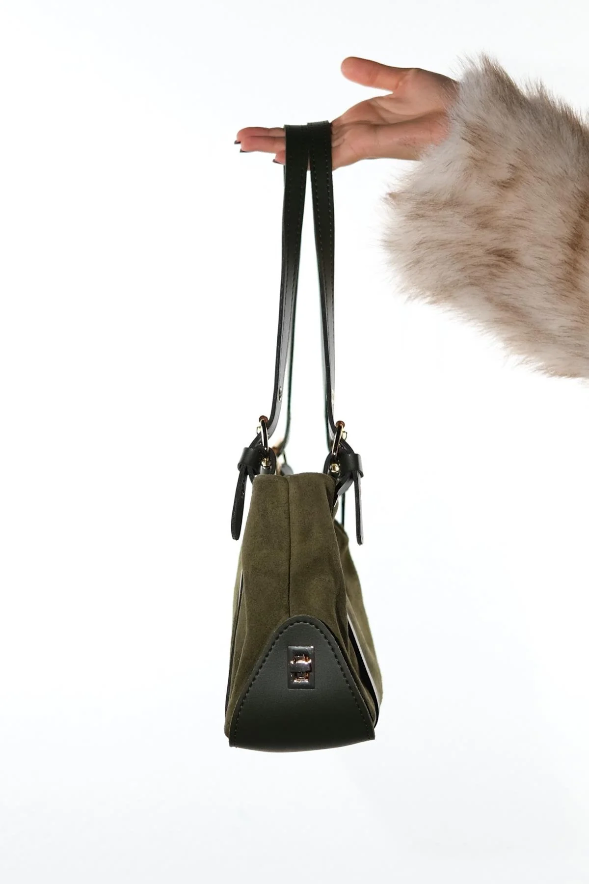 NERINA - Green Genuine Leather Shoulder Bag (Women) - Image 6