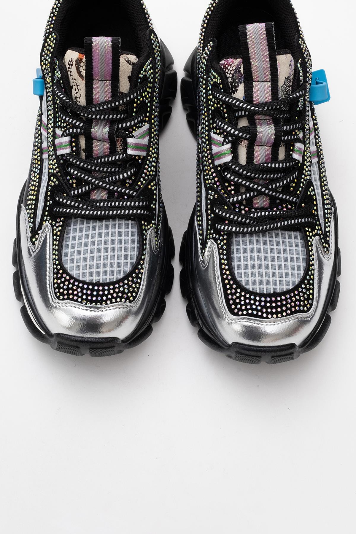 Noi - Black Silver Sneaker (Women) - Image 2