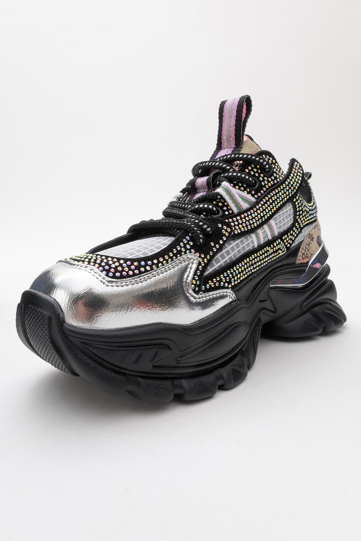 Noi - Black Silver Sneaker (Women) - Image 5