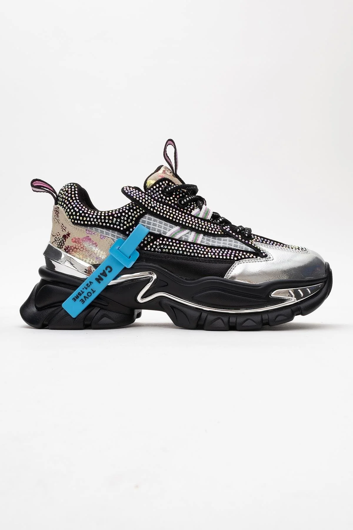 Noi - Black Silver Sneaker (Women) - Image 6