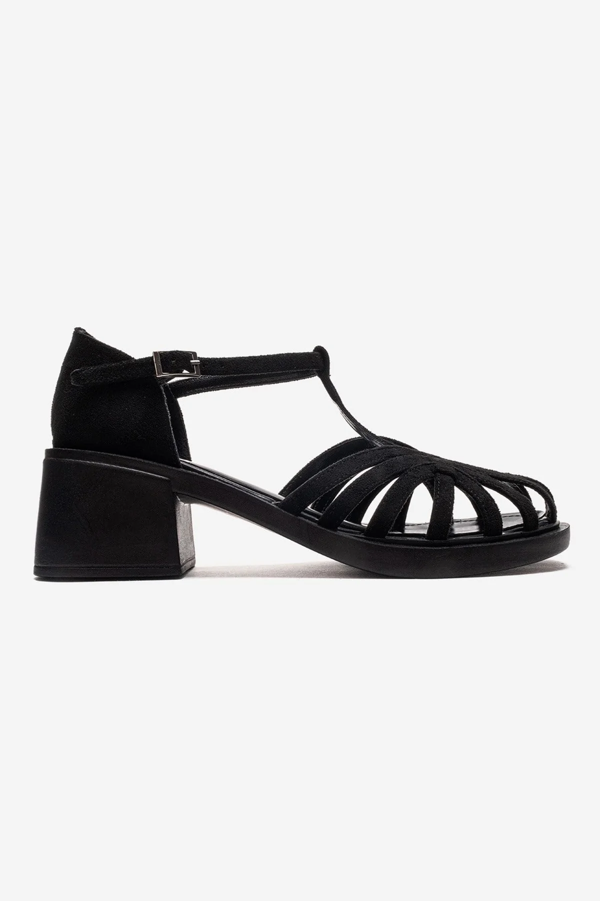 Nolana - Black Block Heel Sandal (Women) - Image 4