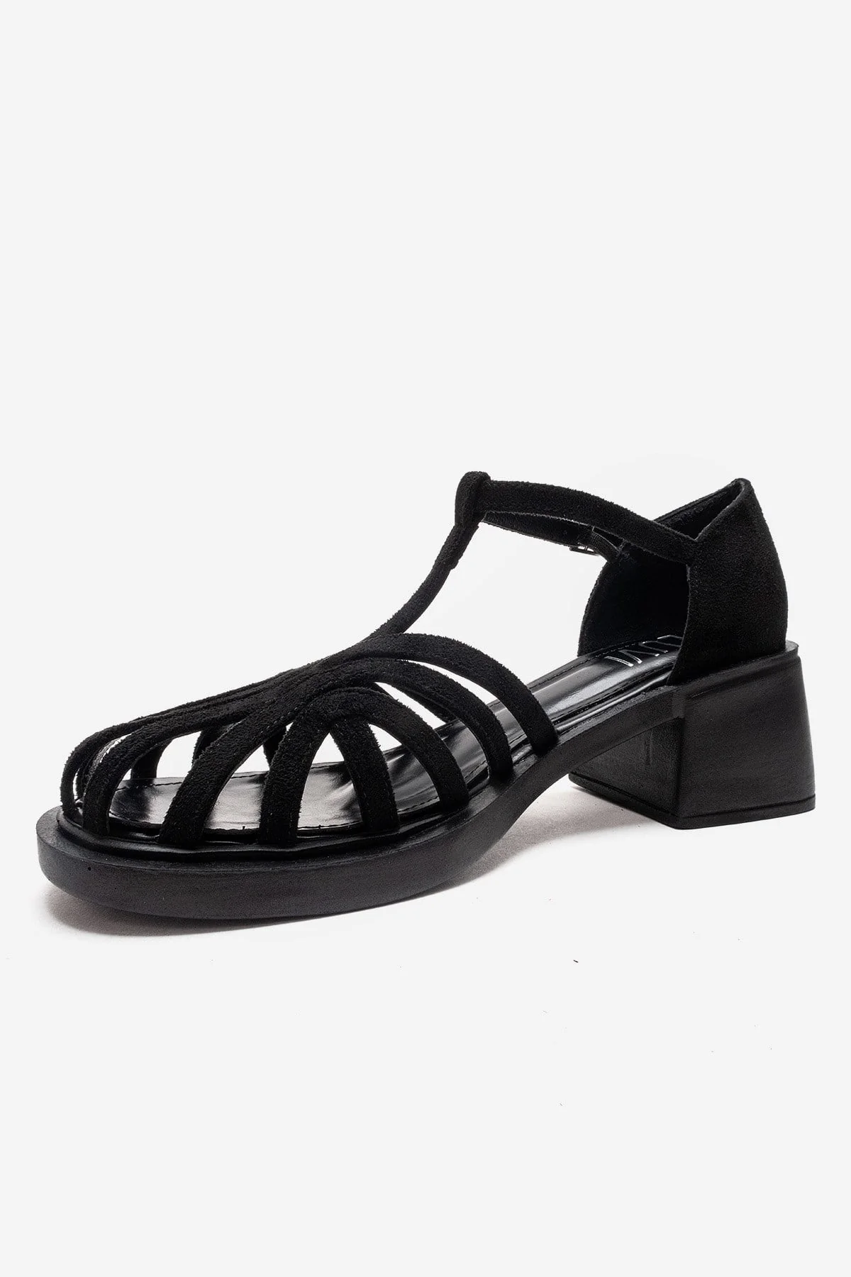 Nolana - Black Block Heel Sandal (Women) - Image 6