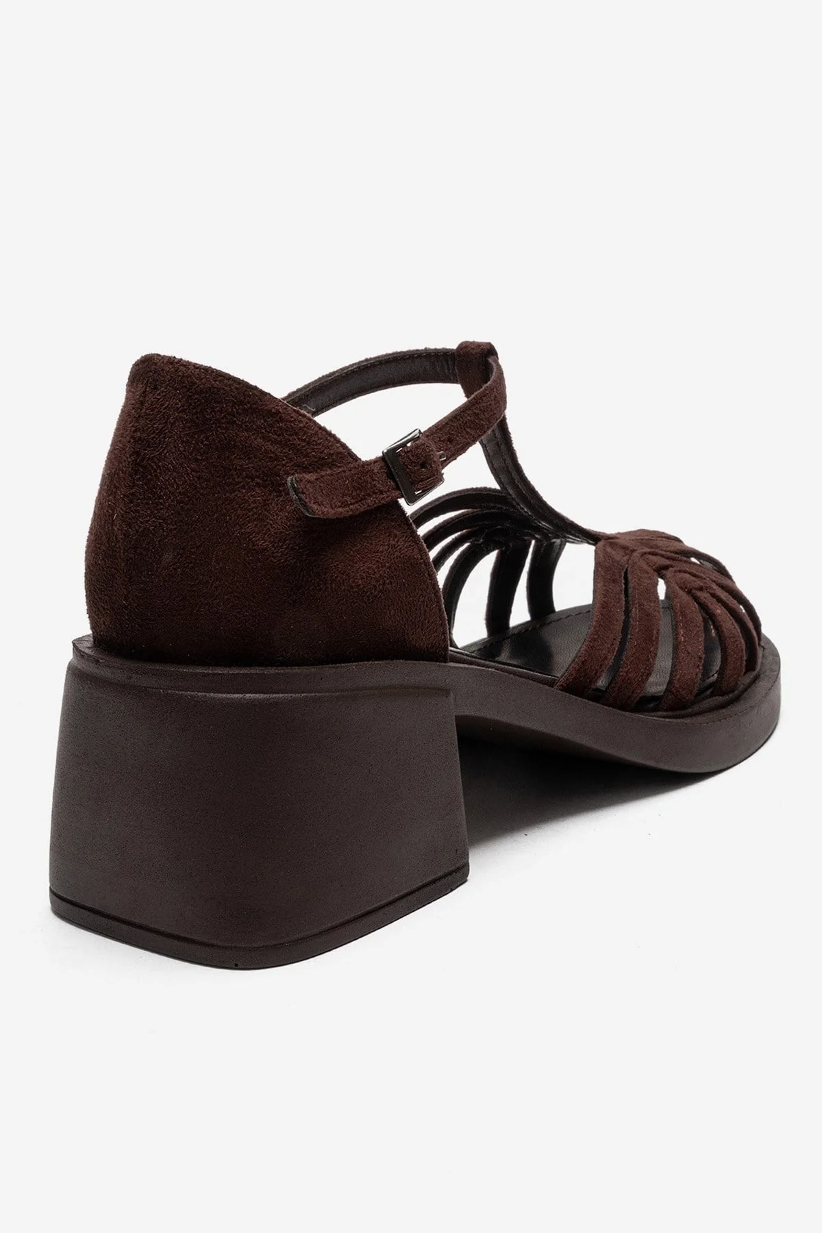 NOLANA - Brown Block Heel Sandal (Women) - Image 5