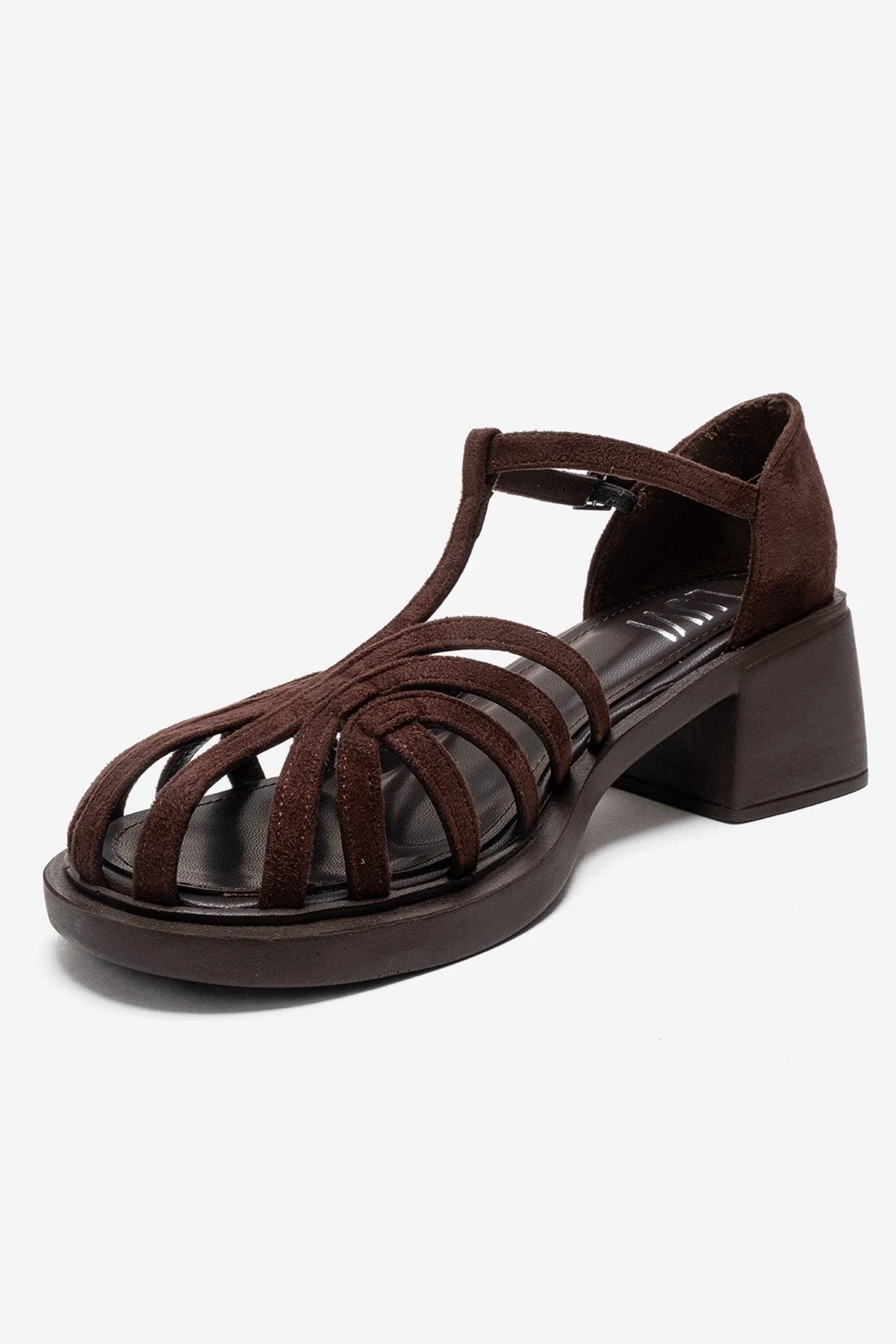 NOLANA - Brown Block Heel Sandal (Women) - Image 6