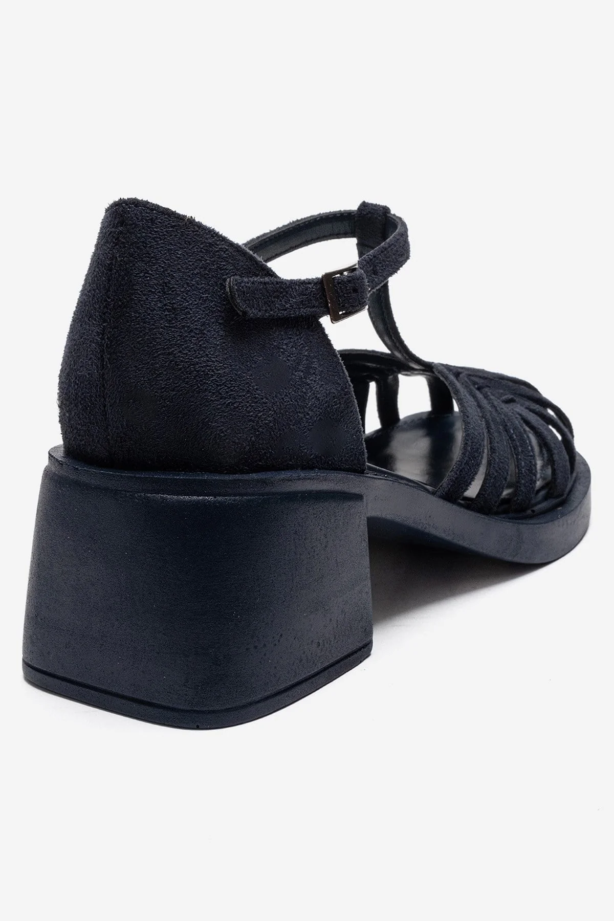 NOLANA - Navy Block Heel Sandal (Women) - Image 5