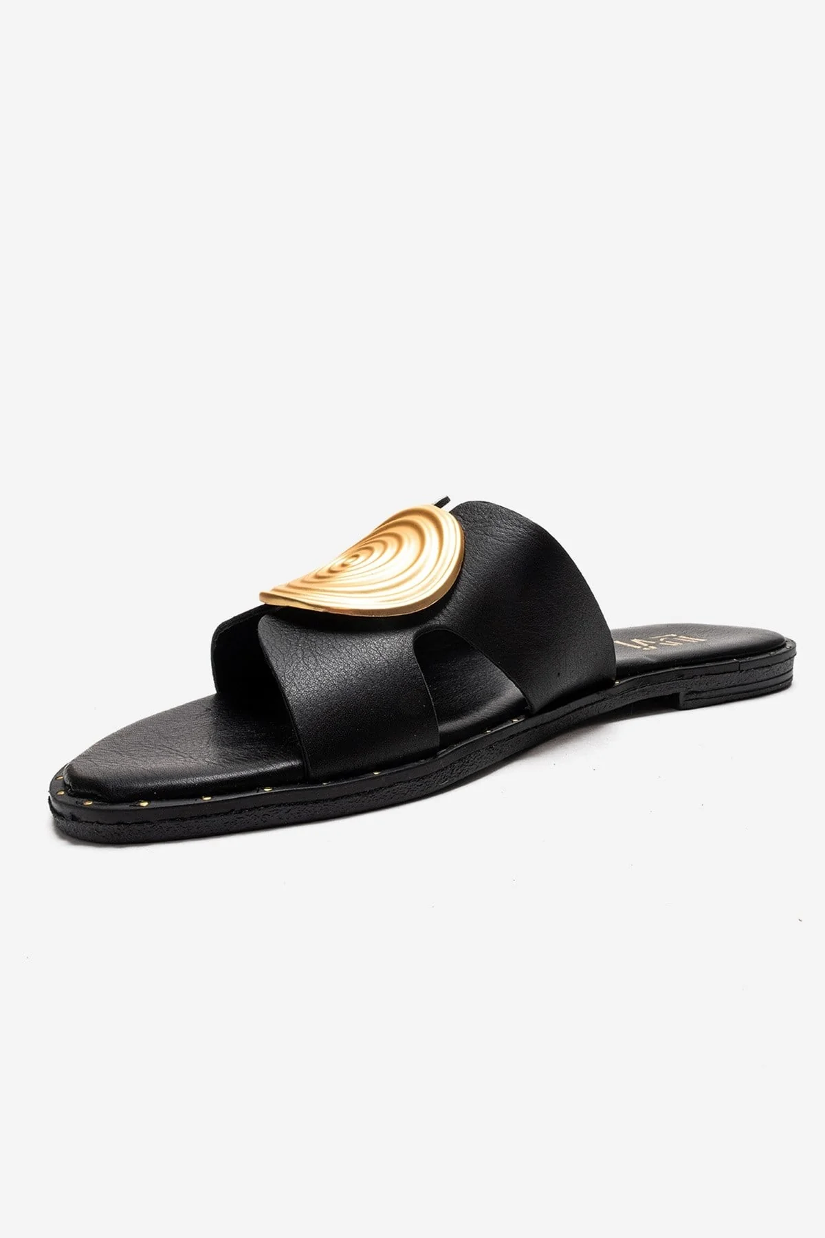 Nolita - Black Genuine Leather Slide (Women) - Image 6