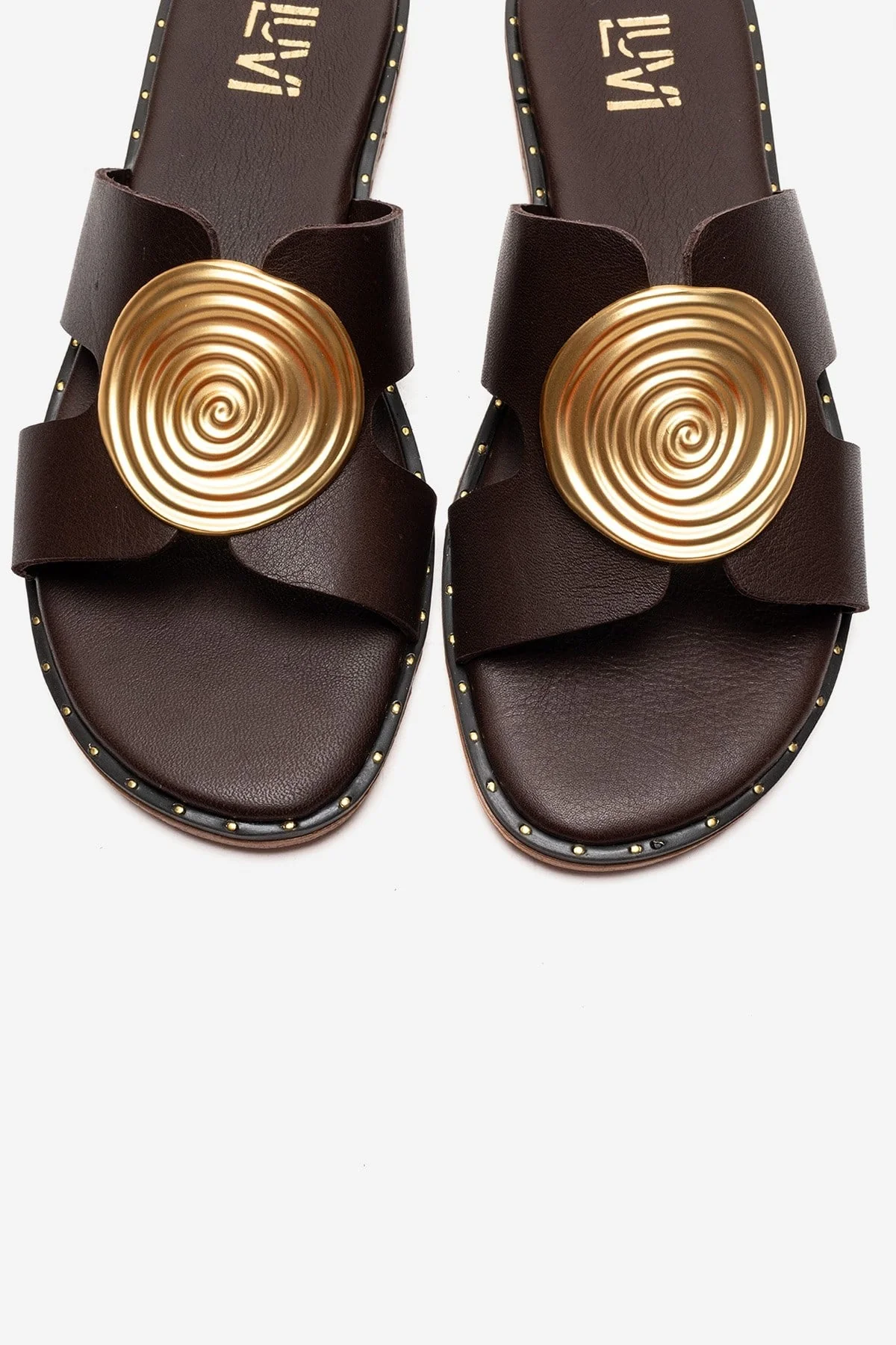 Nolita - Brown Genuine Leather Slide (Women) - Image 2