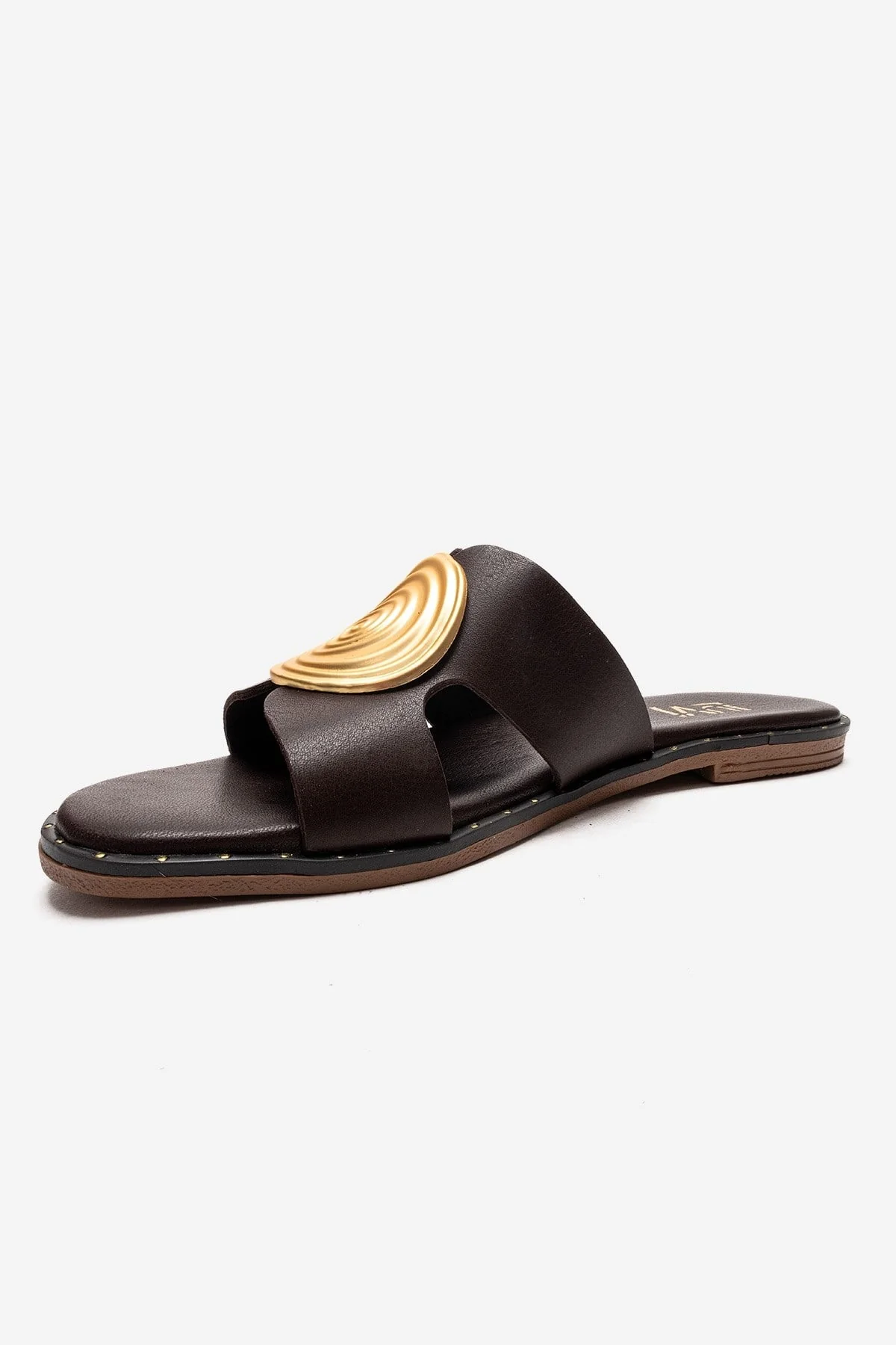 Nolita - Brown Genuine Leather Slide (Women) - Image 6