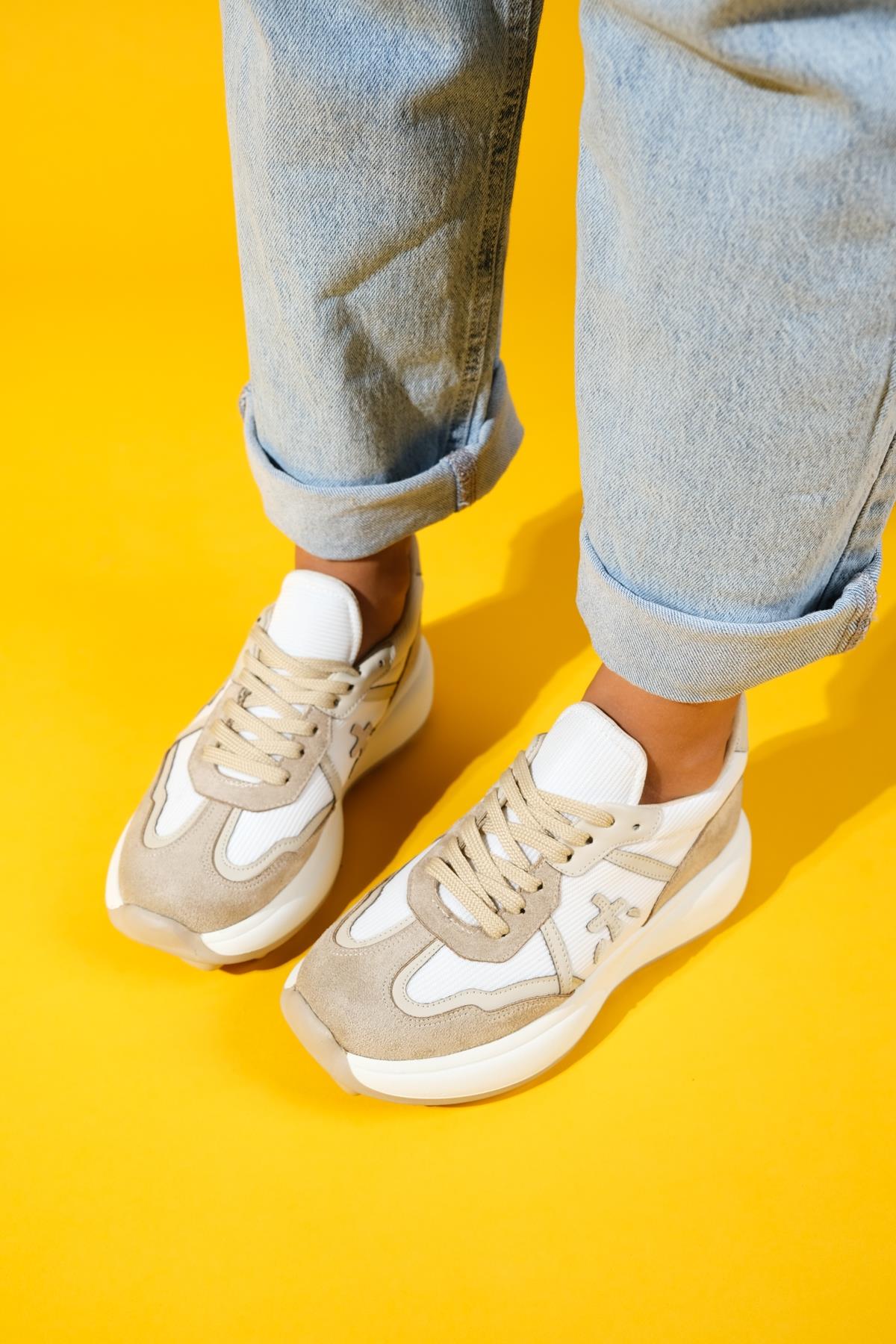 Nolton - Beige-White Sneaker (Women) - Image 6