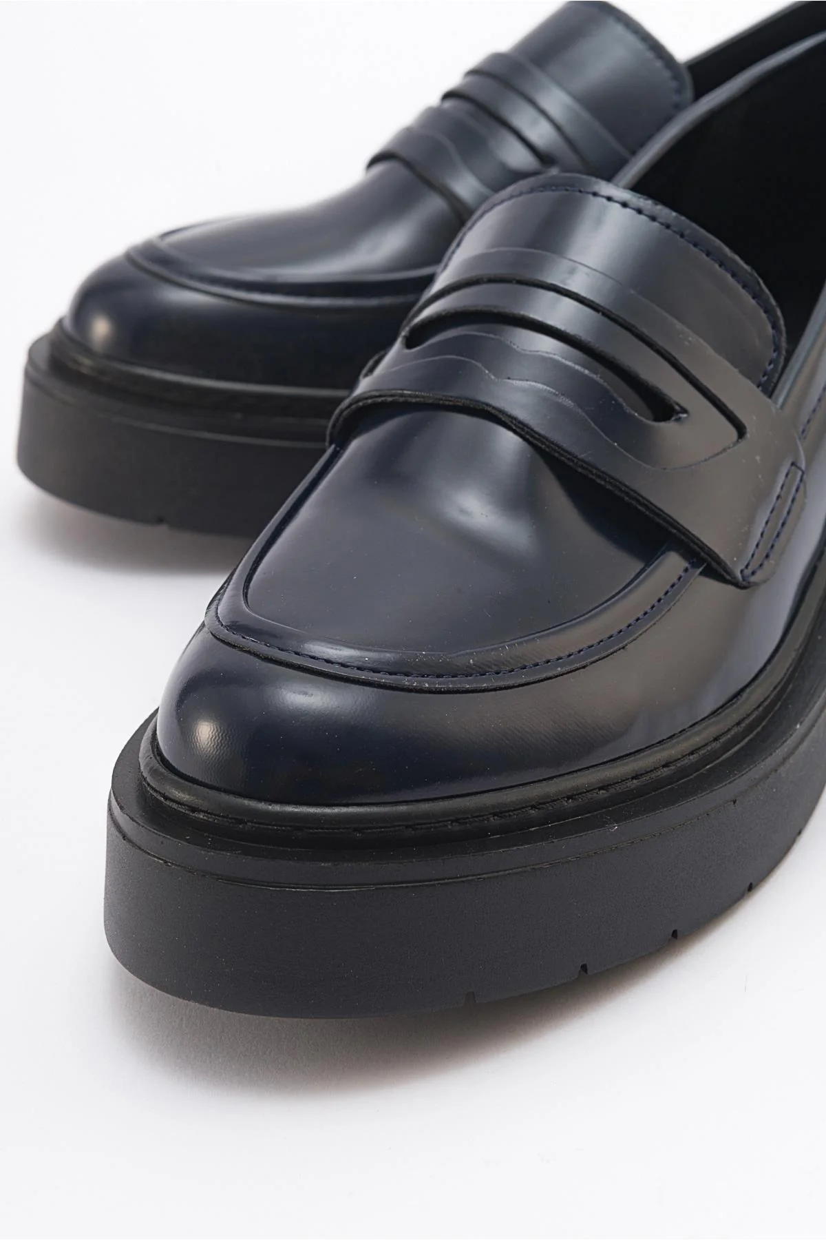 Nonte - Navy Suede Loafer (Women) - Image 3