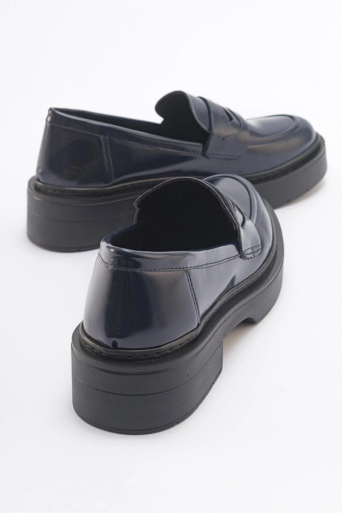 Nonte - Navy Suede Loafer (Women) - Image 4