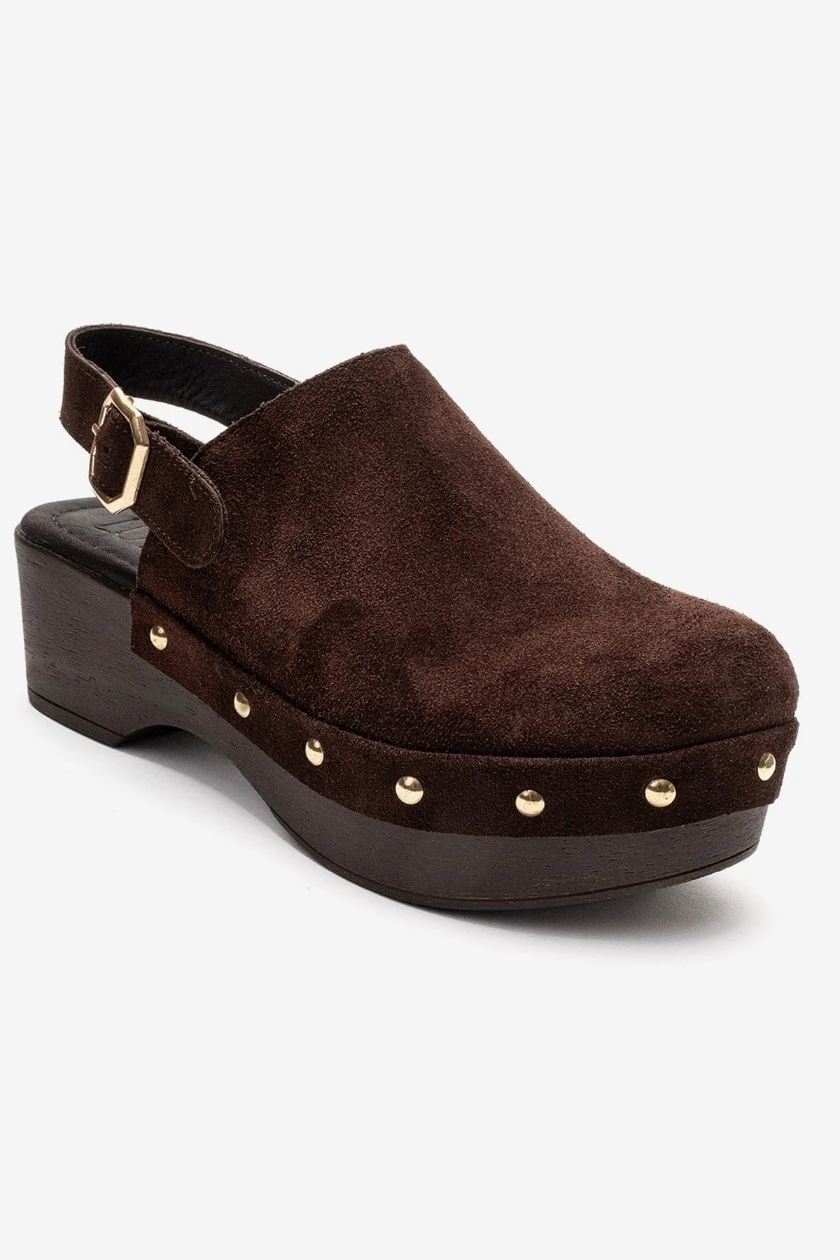 NORDEN - Brown Genuine Leather Platform Heel Sandal (Women) - Image 3