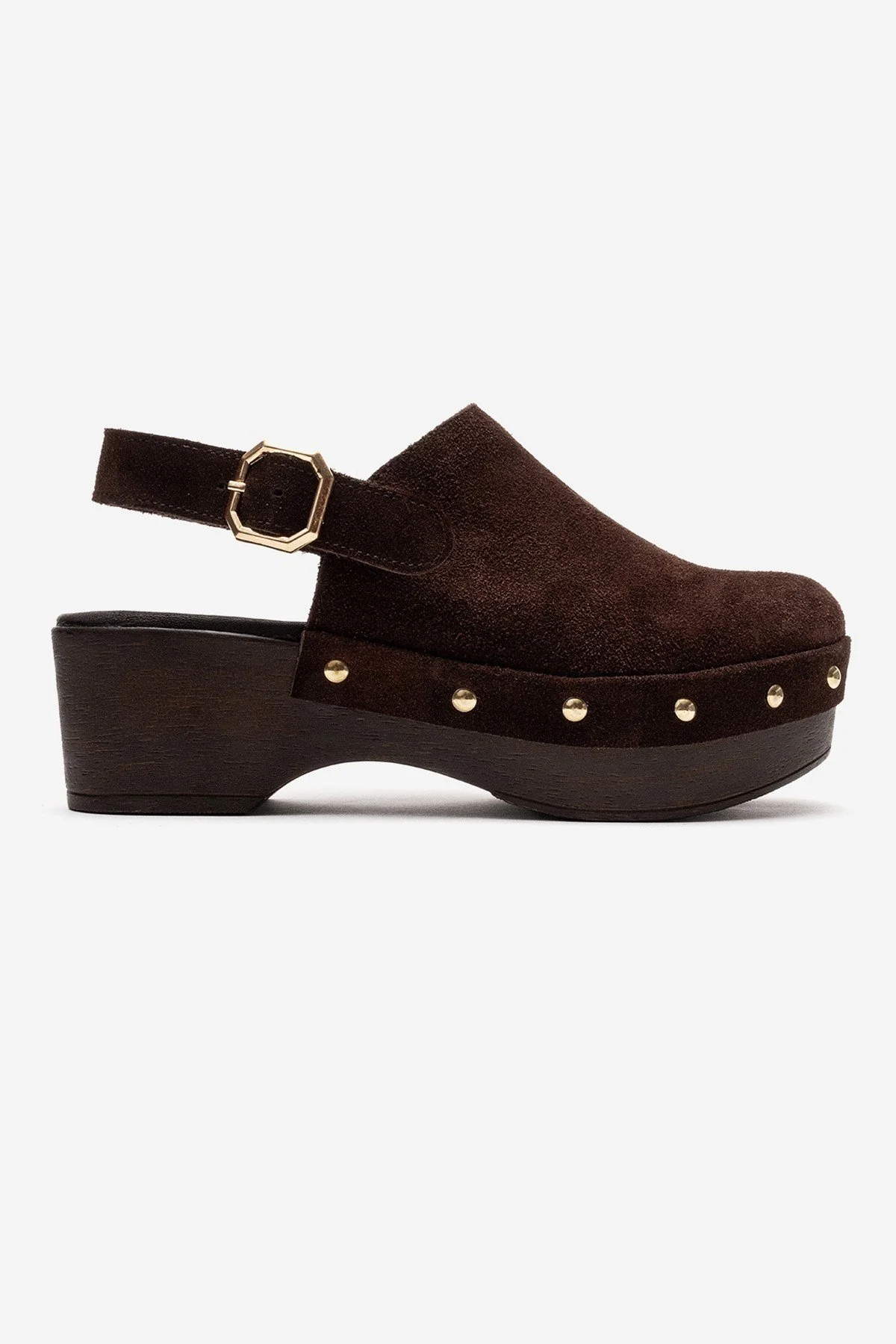 NORDEN - Brown Genuine Leather Platform Heel Sandal (Women) - Image 4