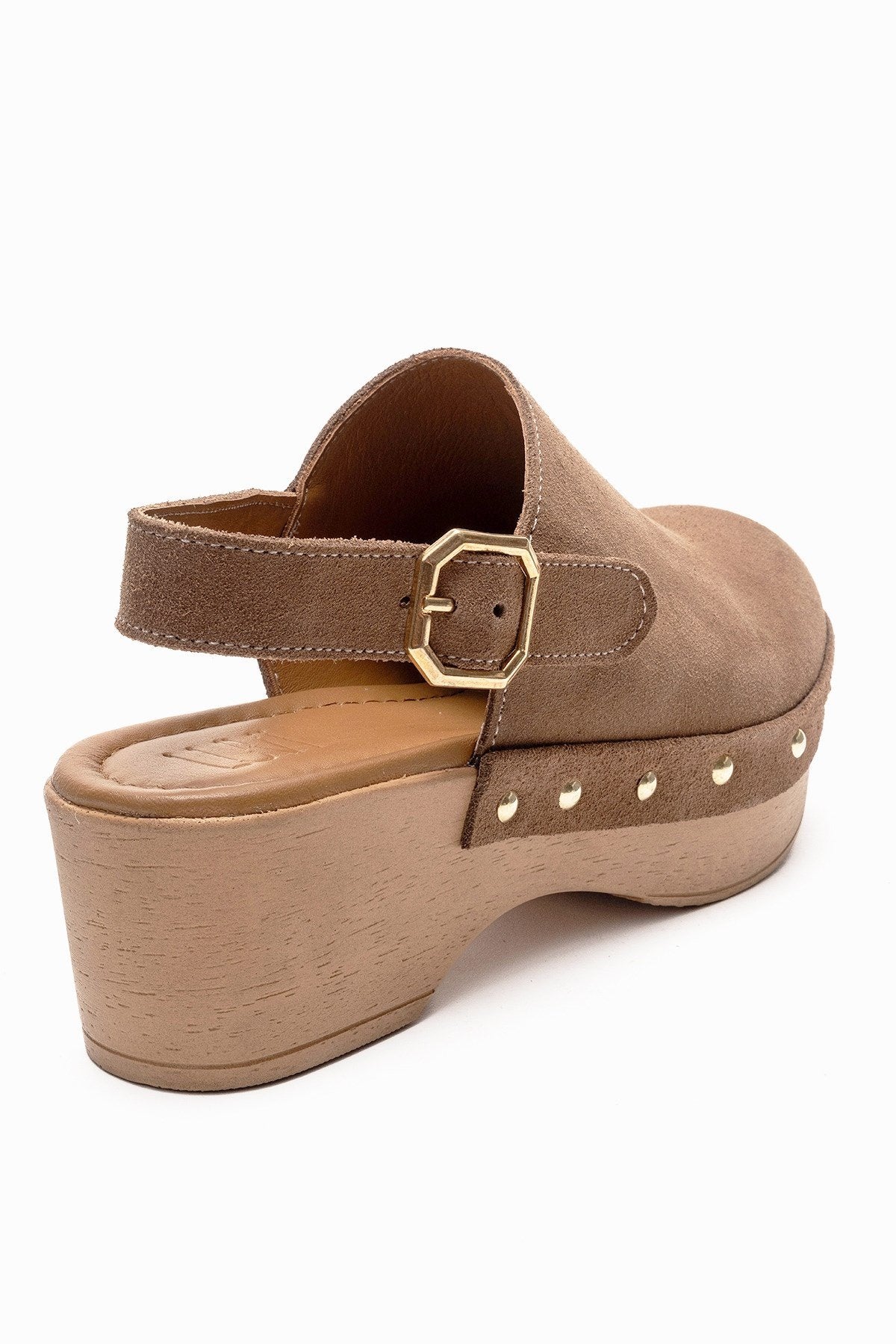 NORDEN - Camel Genuine Leather Platform Heel Sandal (Women) - Image 5