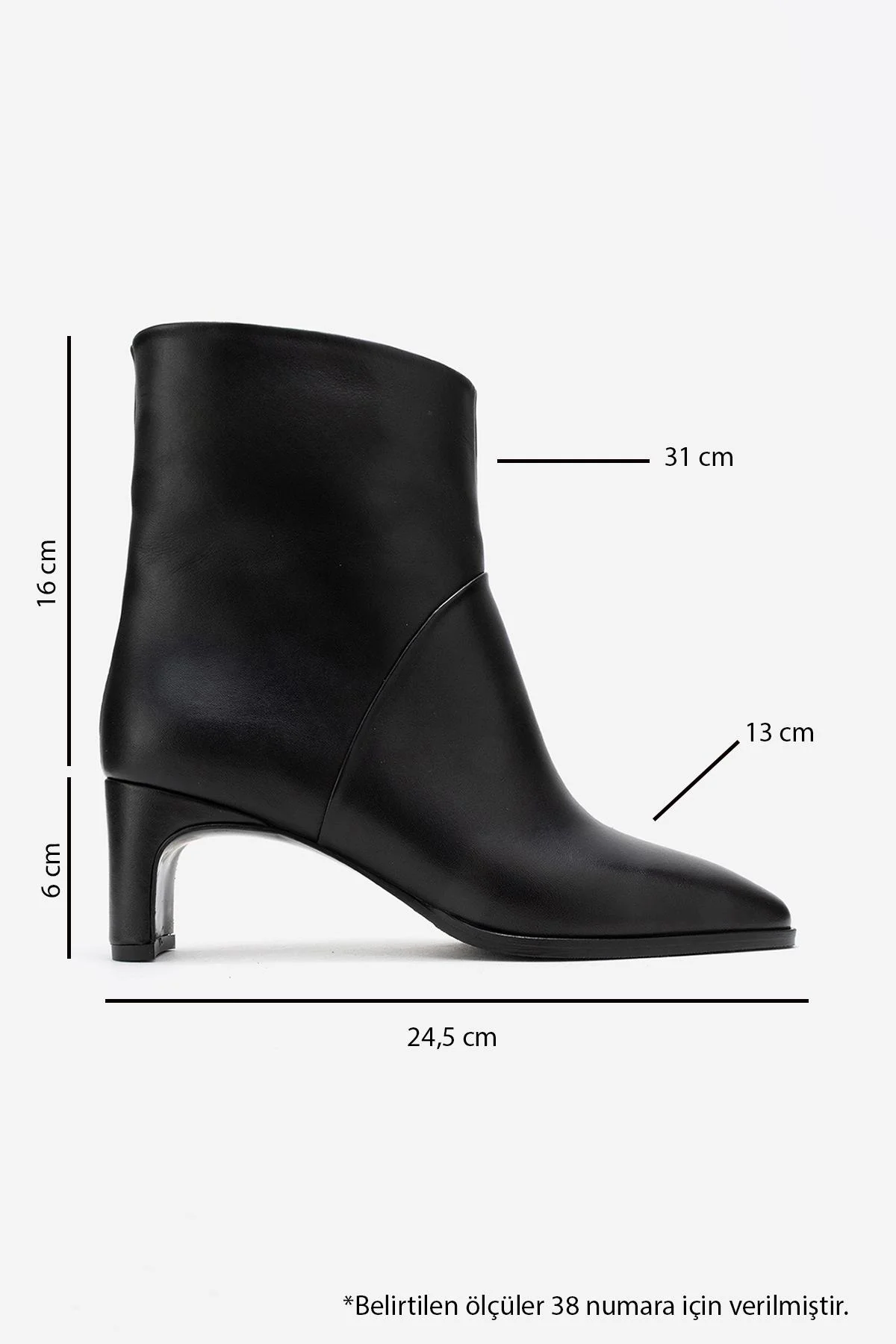 Nordy - Black Genuine Leather Block Heel Boot (Women) - Image 6