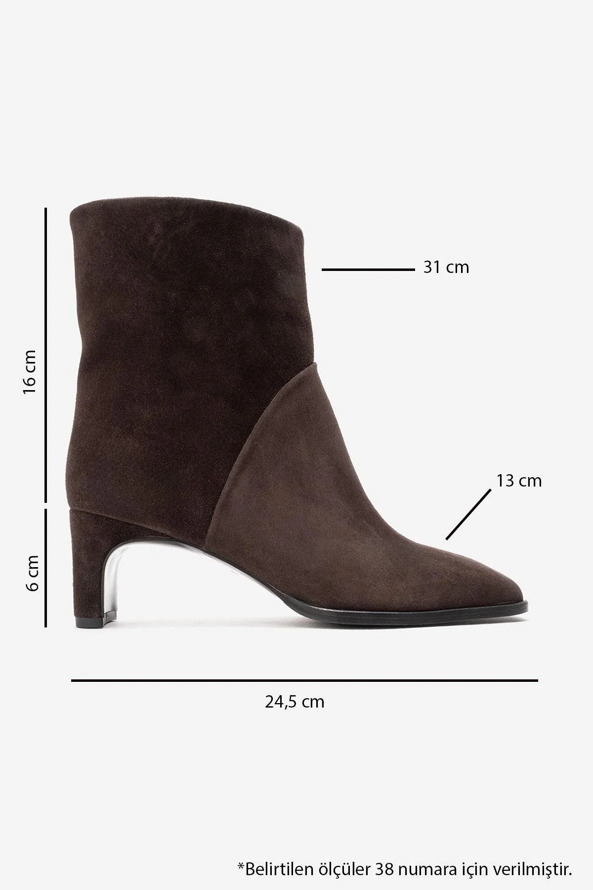 NORDY - Brown Genuine Leather Block Heel Boot (Women) - Image 6