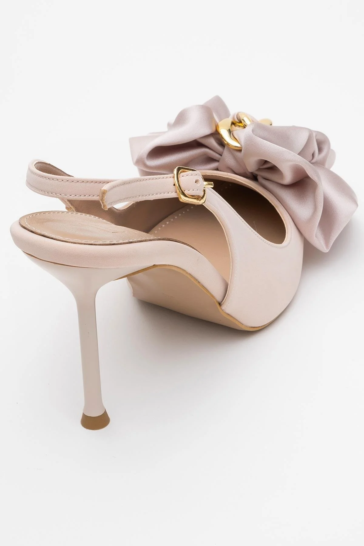 Noria - Beige Satin Floral Stiletto (Women) - Image 5