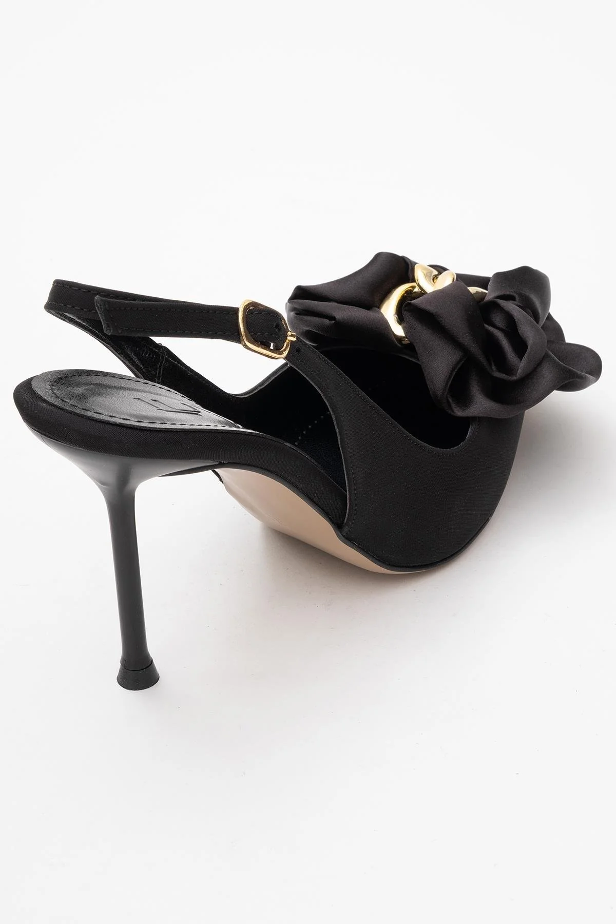 Noria - Black Floral Slim Heel Pump (Women) - Image 5