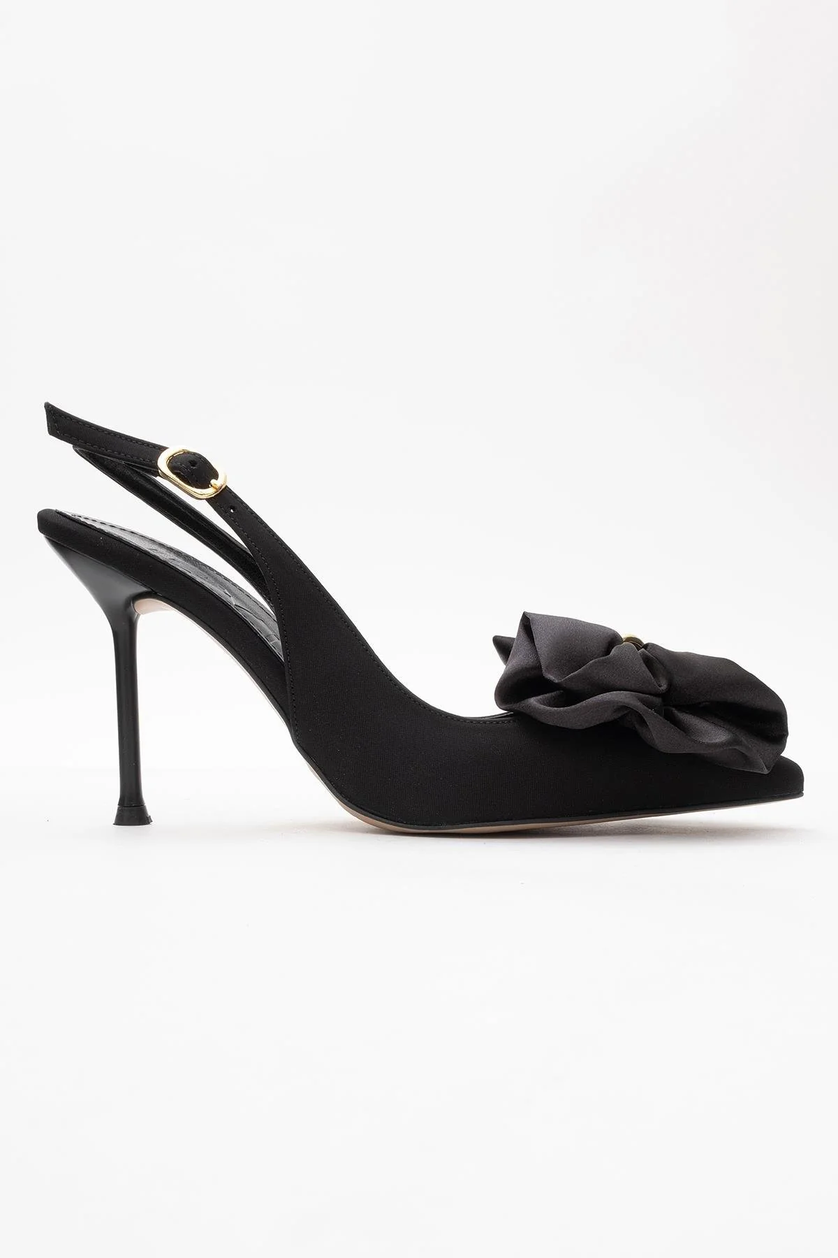 Noria - Black Floral Slim Heel Pump (Women) - Image 6