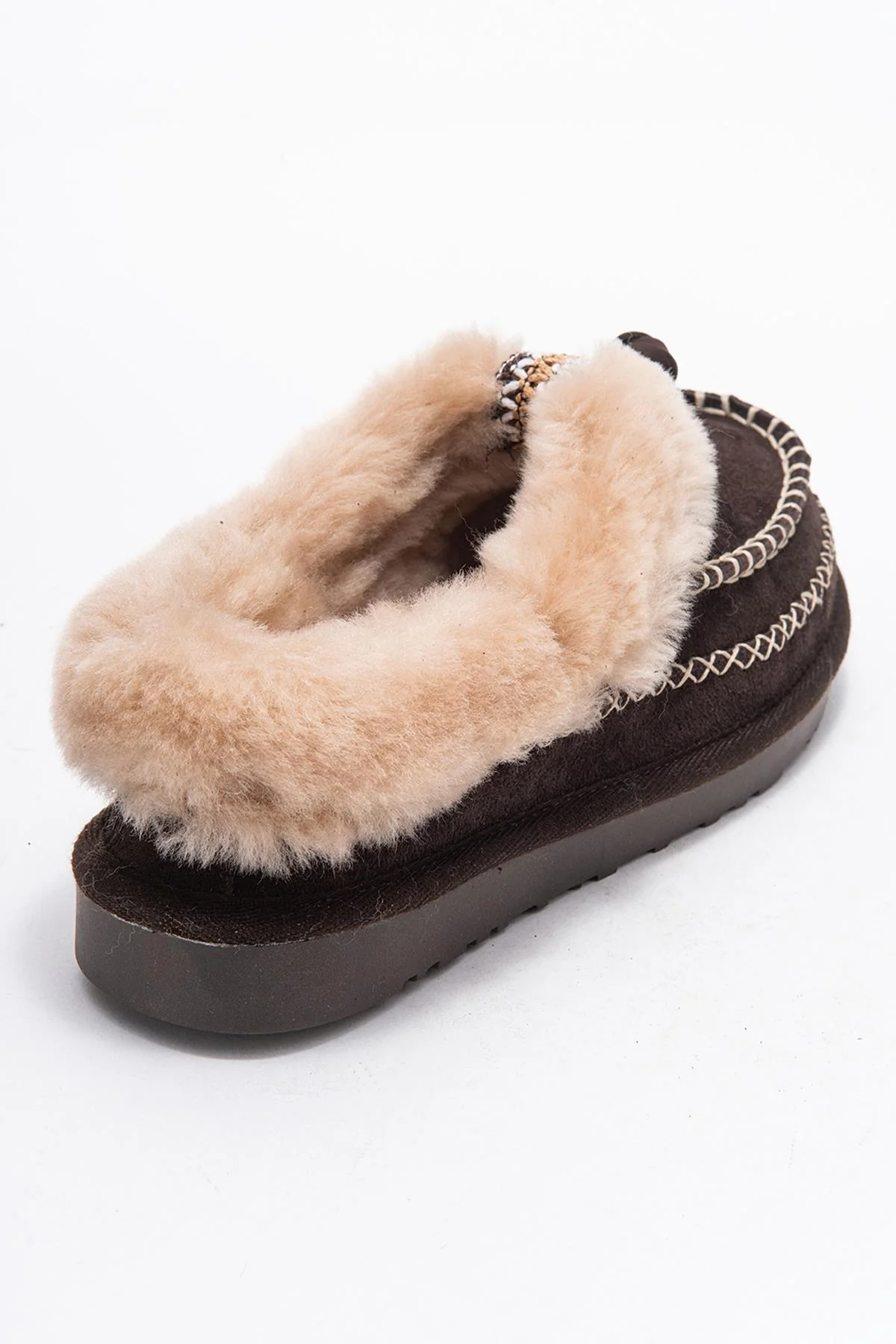 Noriel - Brown Genuine Leather Moccasin Slipper (Women) - Image 5