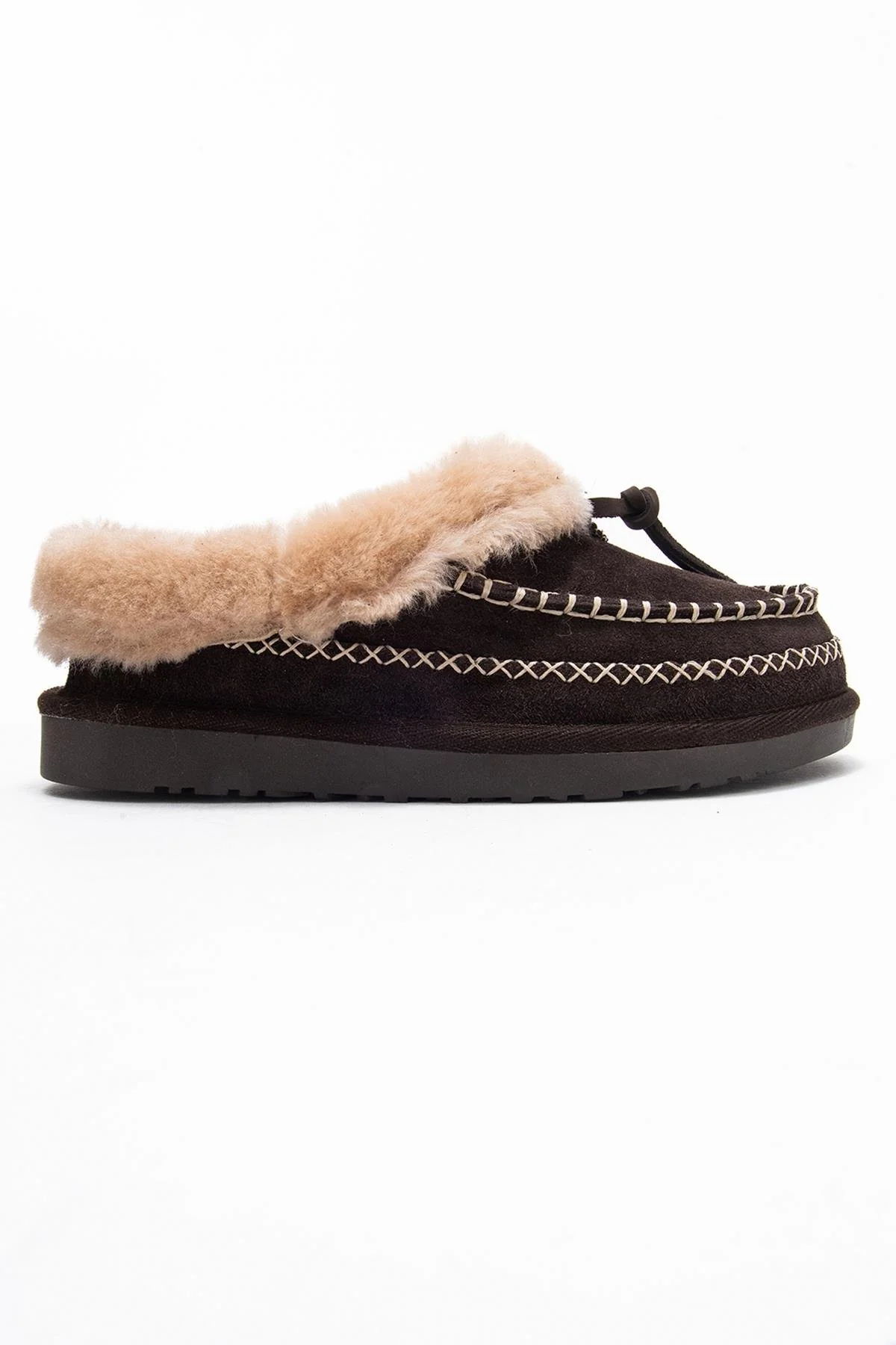 Noriel - Brown Genuine Leather Moccasin Slipper (Women) - Image 6