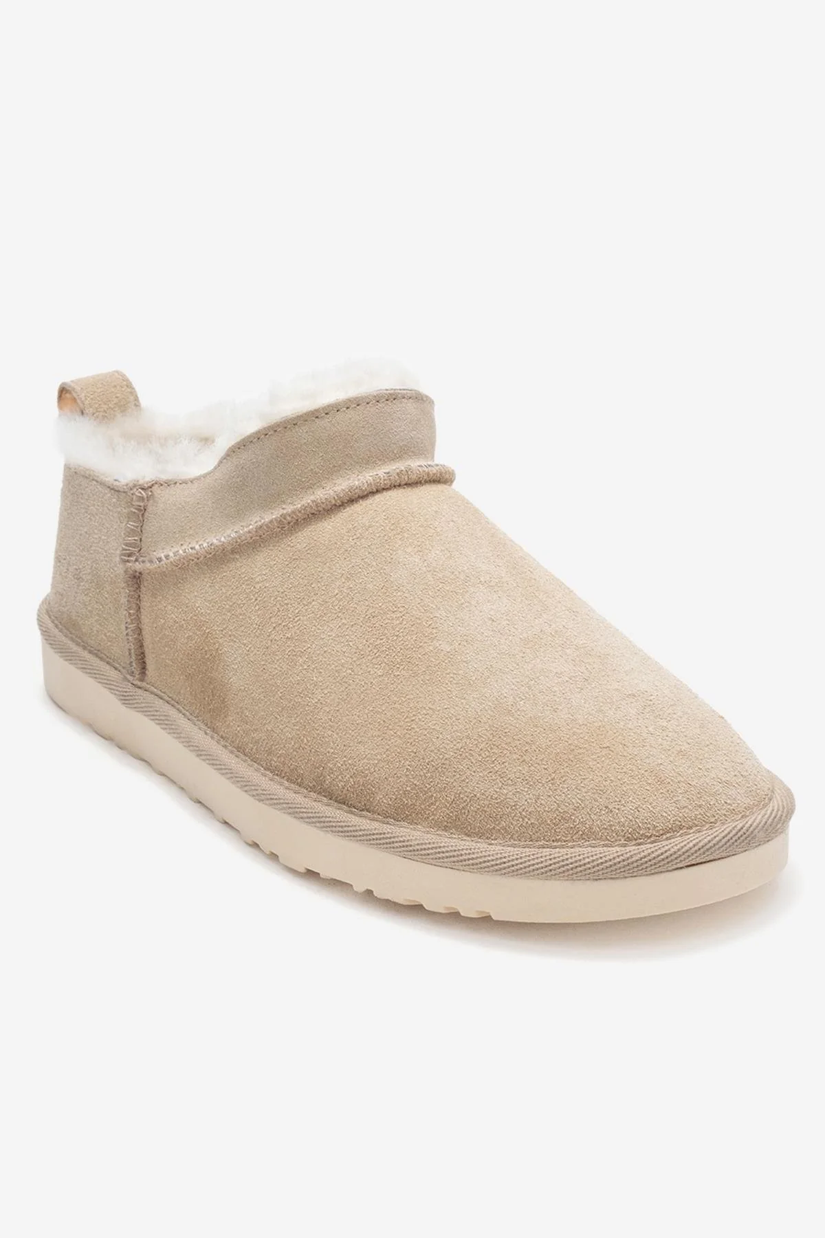 Yukon - Beige Suede Genuine Leather Ankle Boot (Women) - Image 3