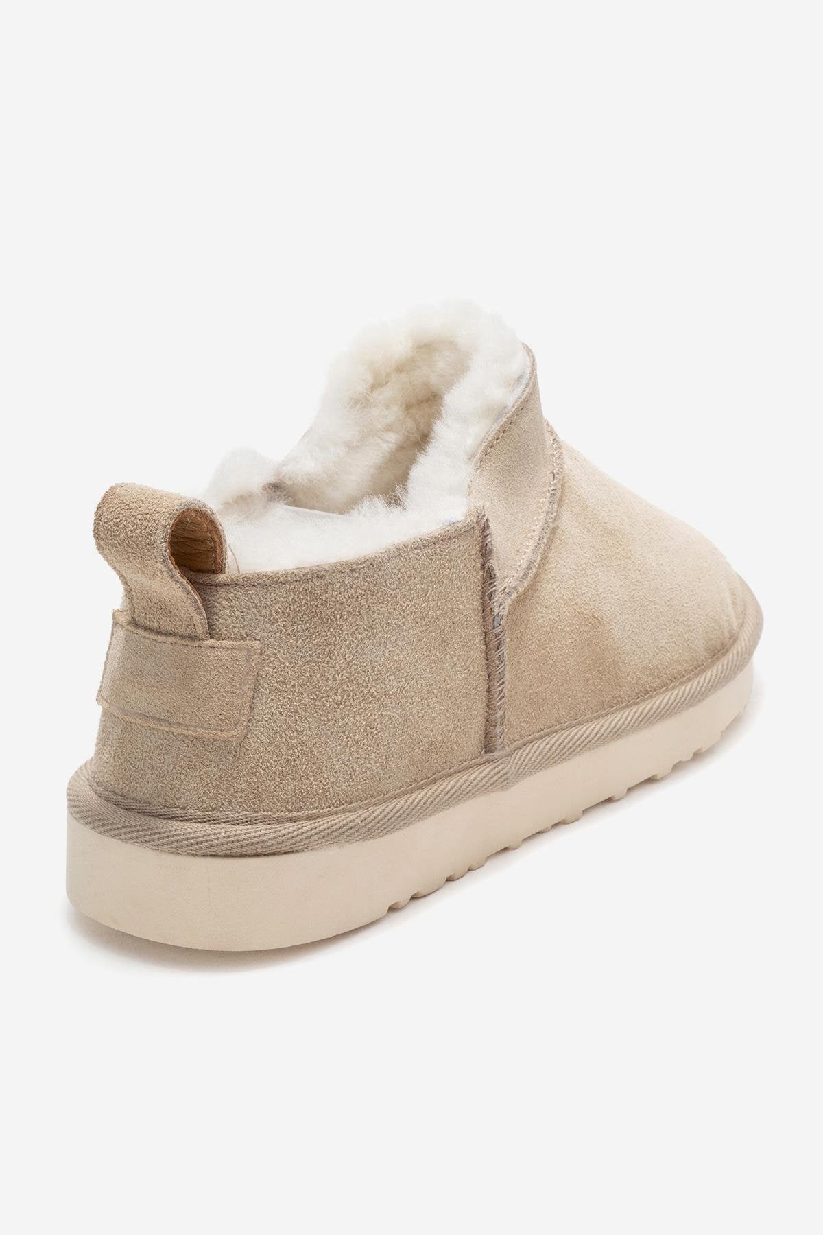 Yukon - Beige Suede Genuine Leather Ankle Boot (Women) - Image 5