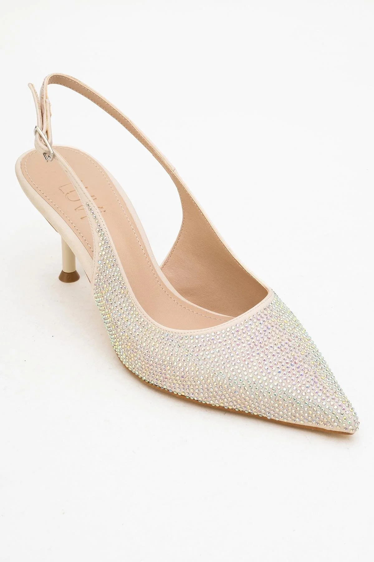 Novs - Beige Stiletto Dress Shoe (Women) - Image 3