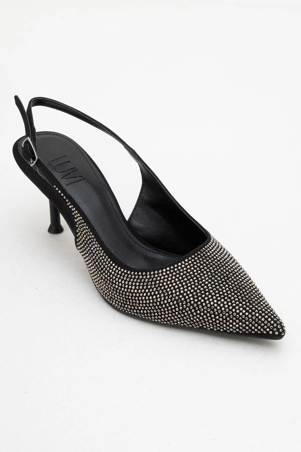Novs - Black Embellished Stiletto Evening Shoe (Women) - Image 3