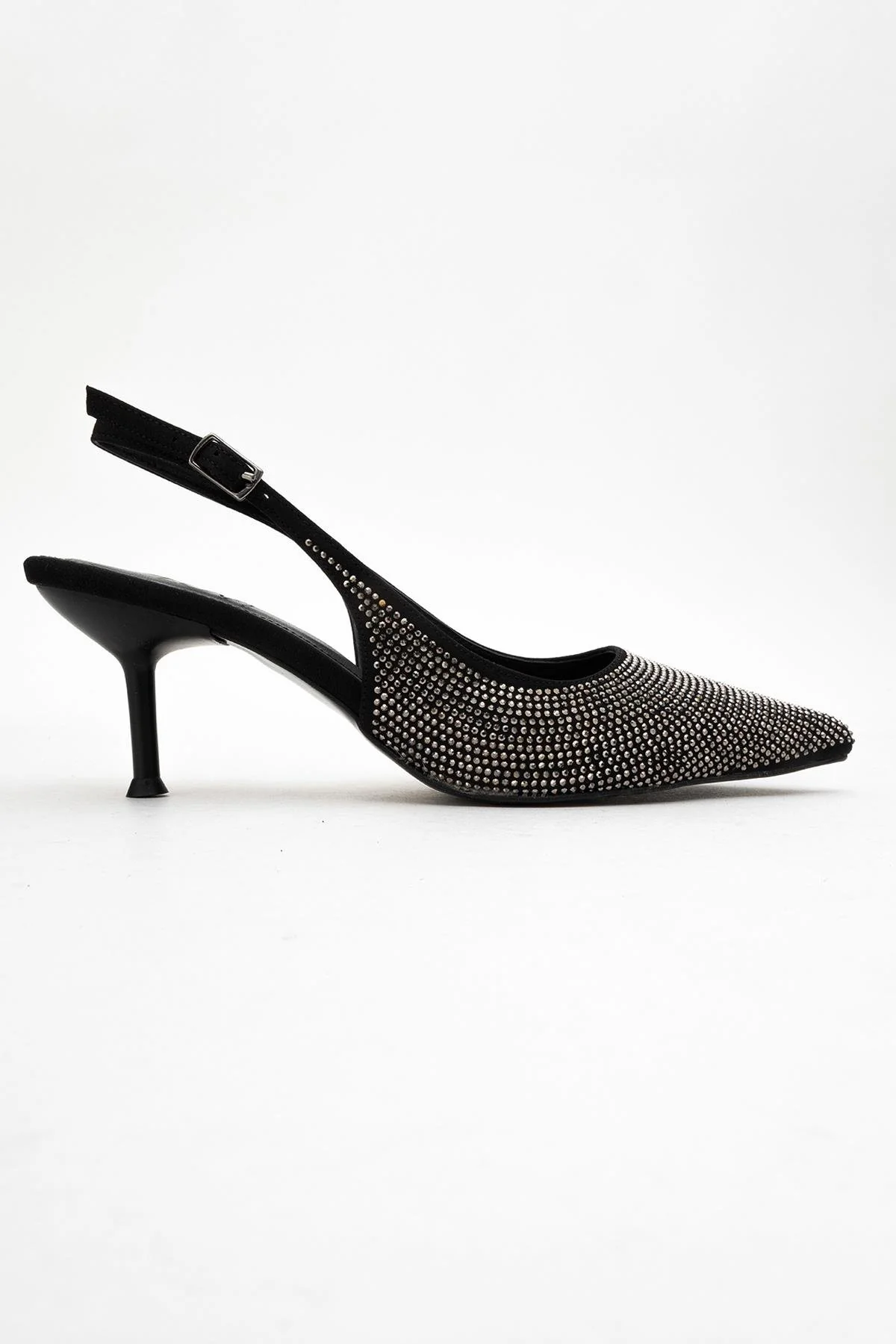 Novs - Black Embellished Stiletto Evening Shoe (Women) - Image 6