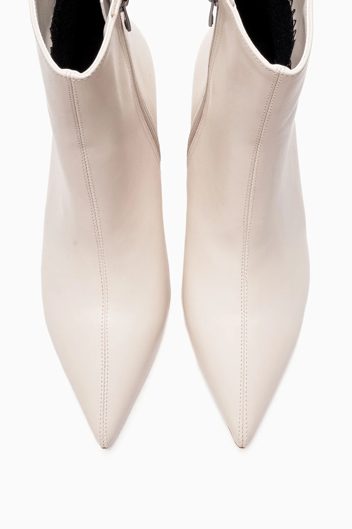 Noya - Beige Pointed Toe Slim Heel Boot (Women) - Image 2