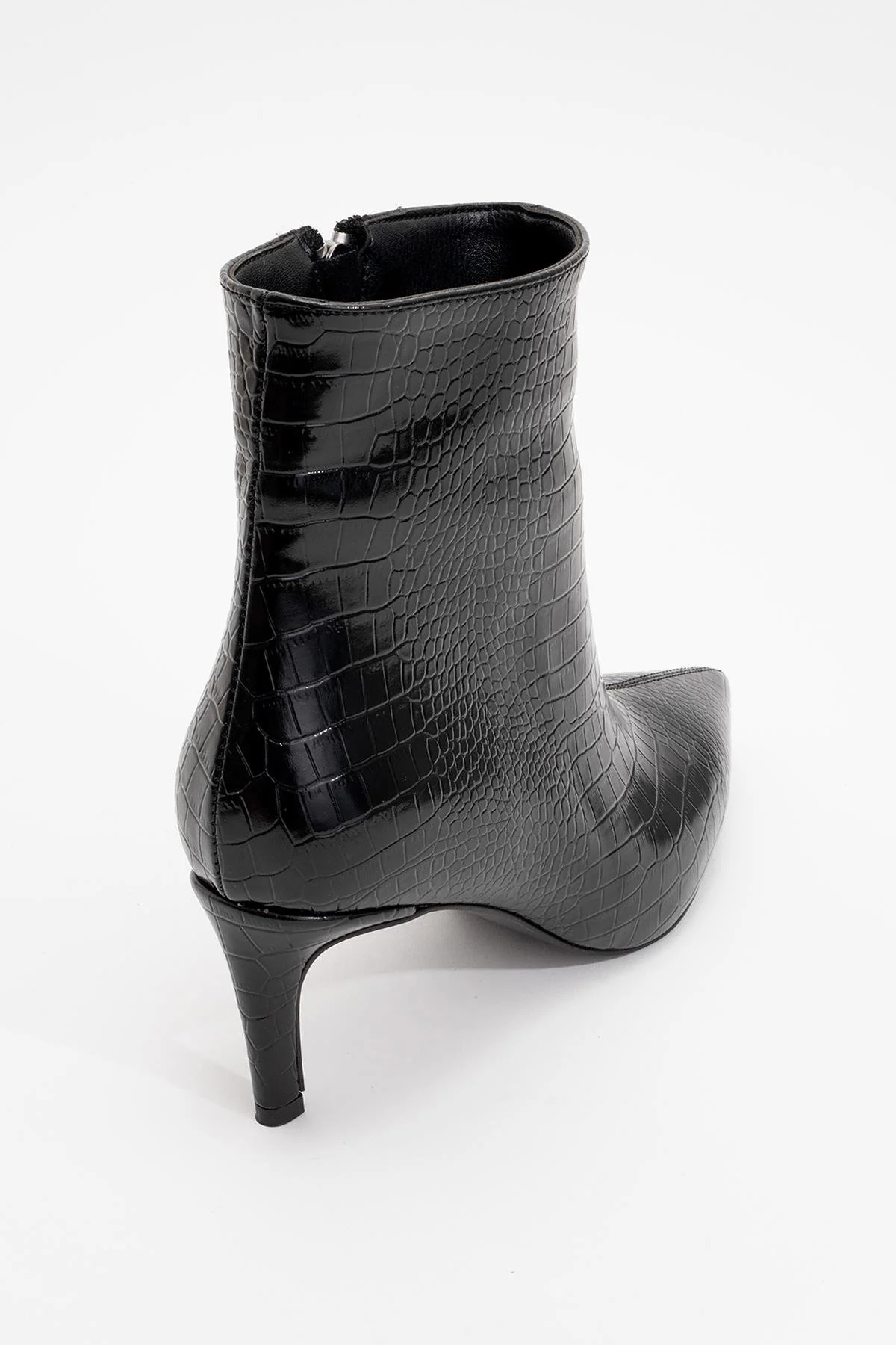 Noya Black Pattern Stiletto Boot (Women) - Image 4