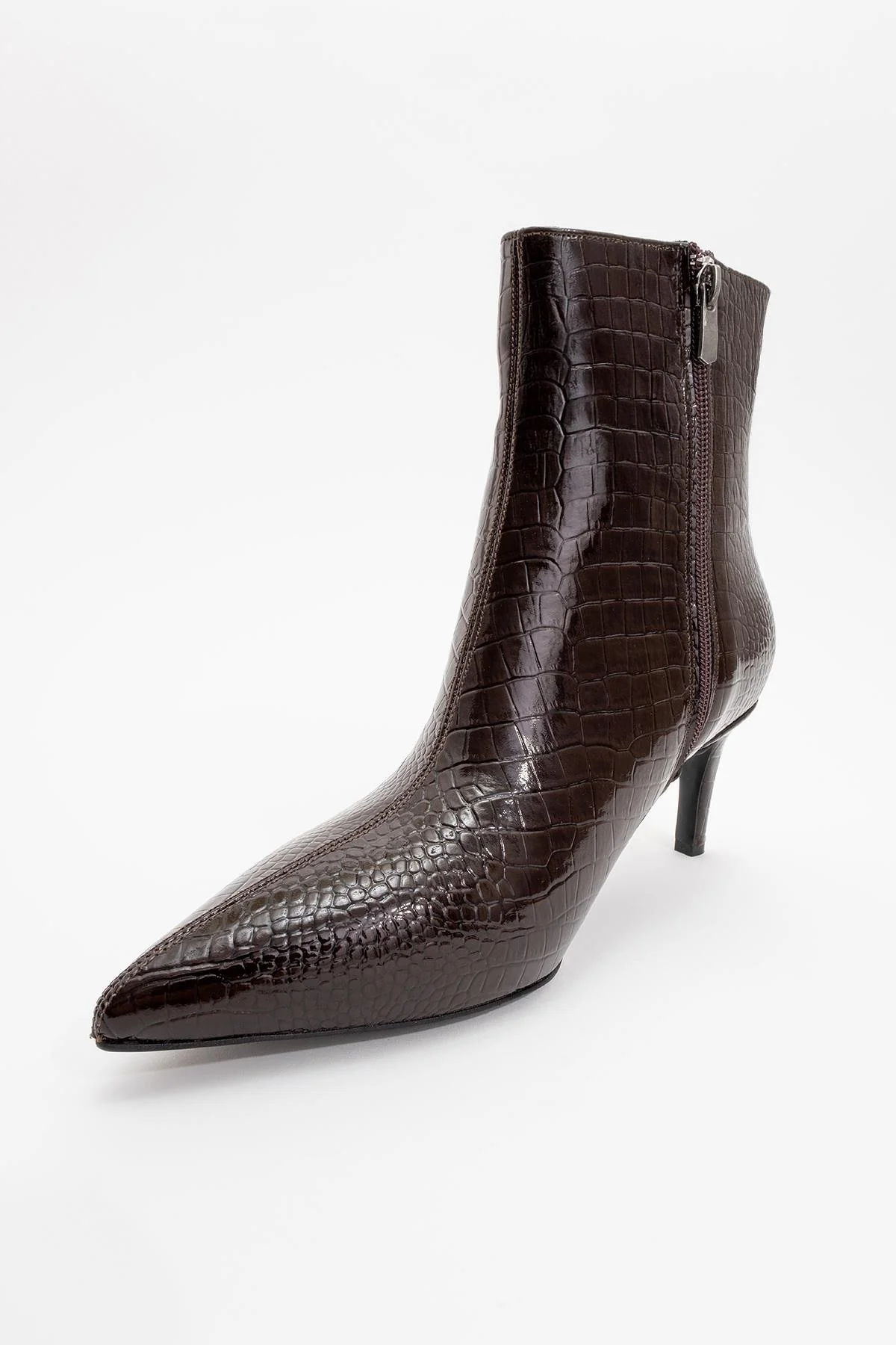 Noya Brown Pattern Stiletto Boot (Women) - Image 3