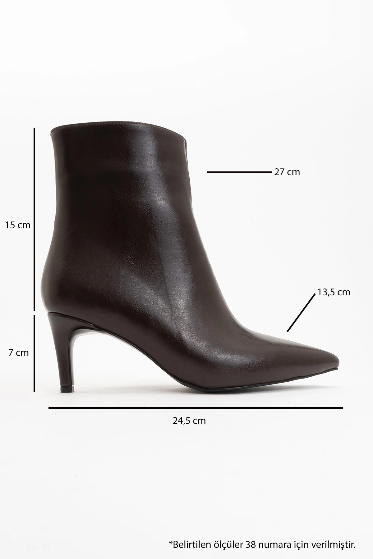Noya - Brown Pointed Toe Stiletto Heel Boot (Women) - Image 5