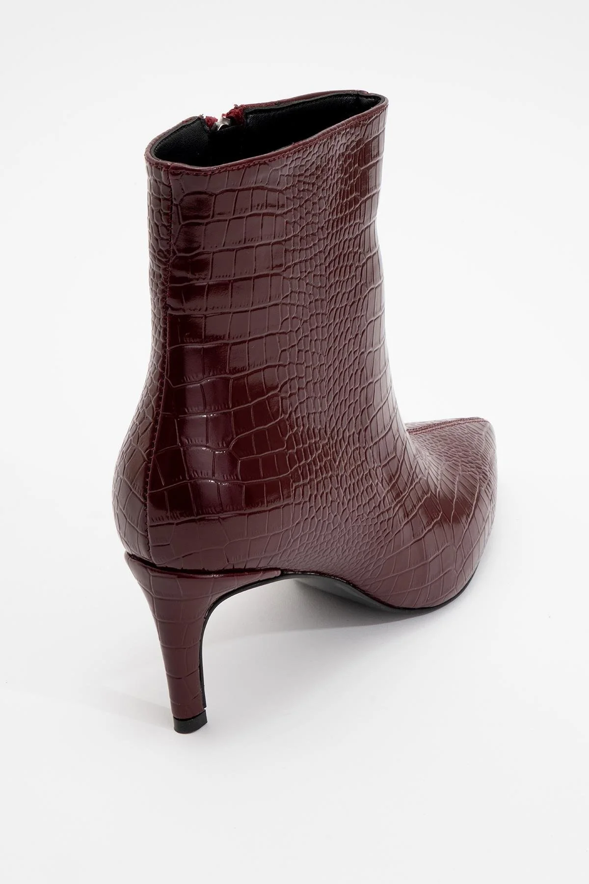 Noya Burgundy Pattern Stiletto Boot (Women) - Image 4