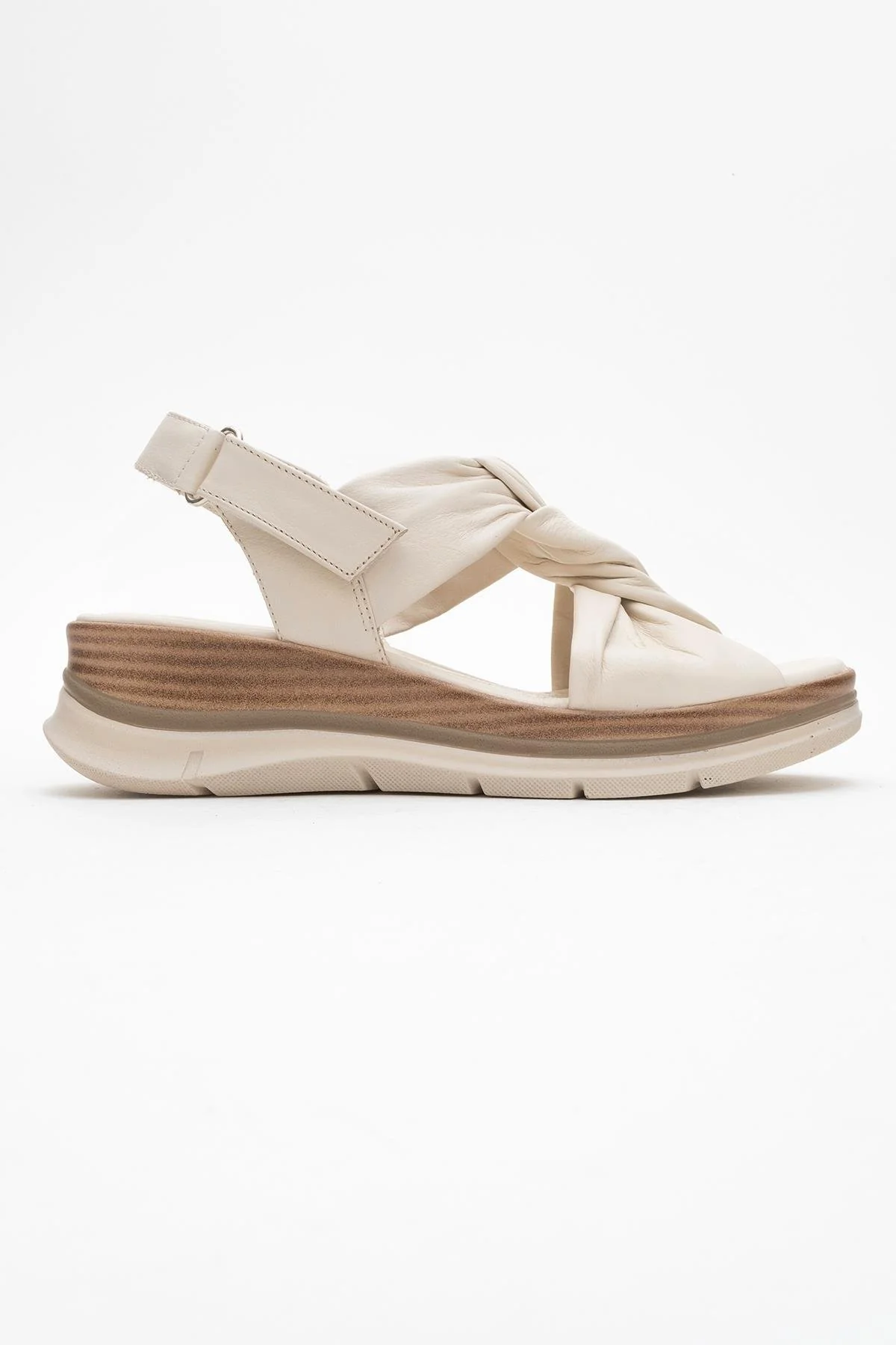 Oara - Beige Leather Sandal (Women) - Image 6