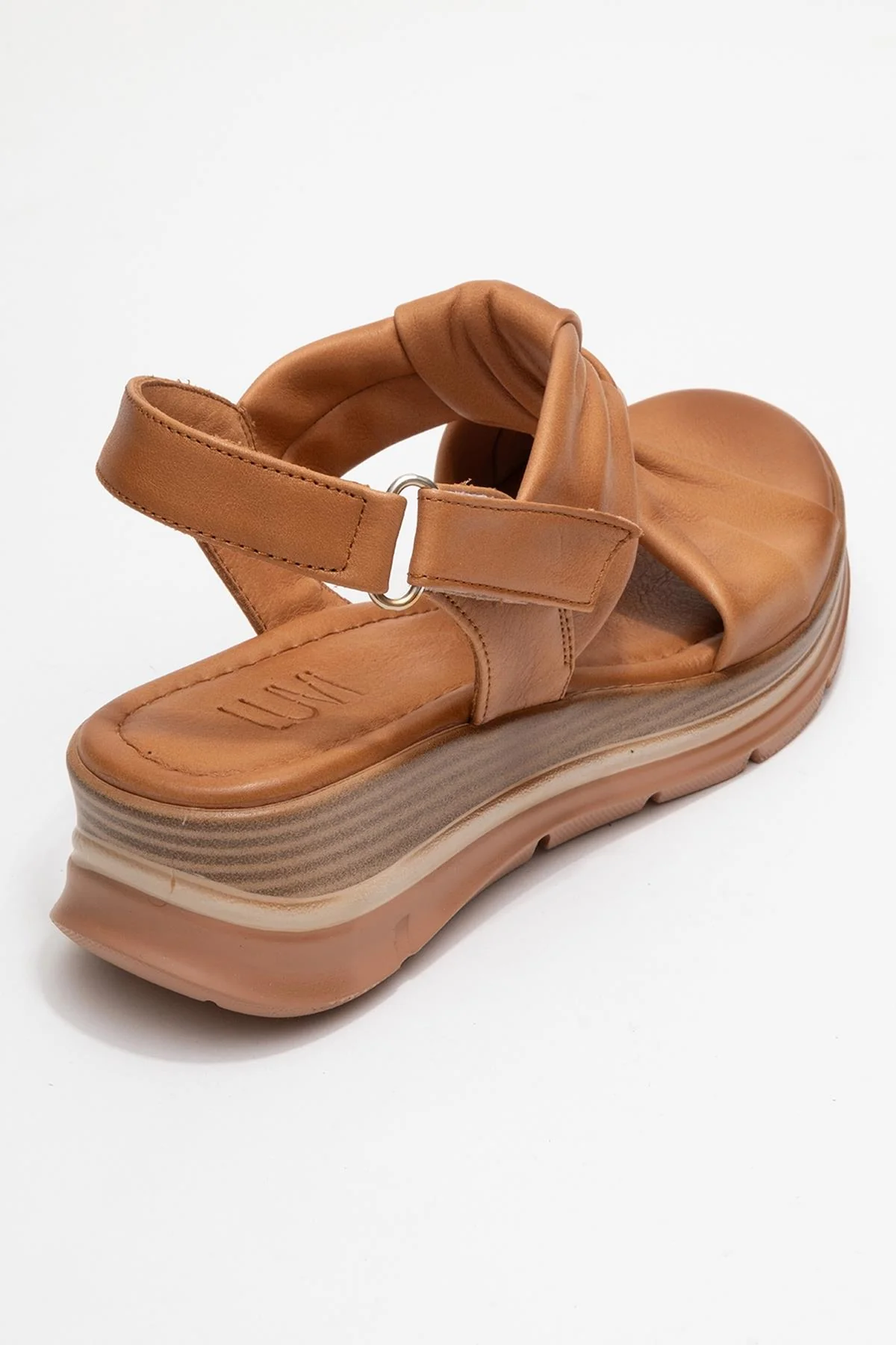 Oara - Cognac Brown Leather Sandal (Women) - Image 5