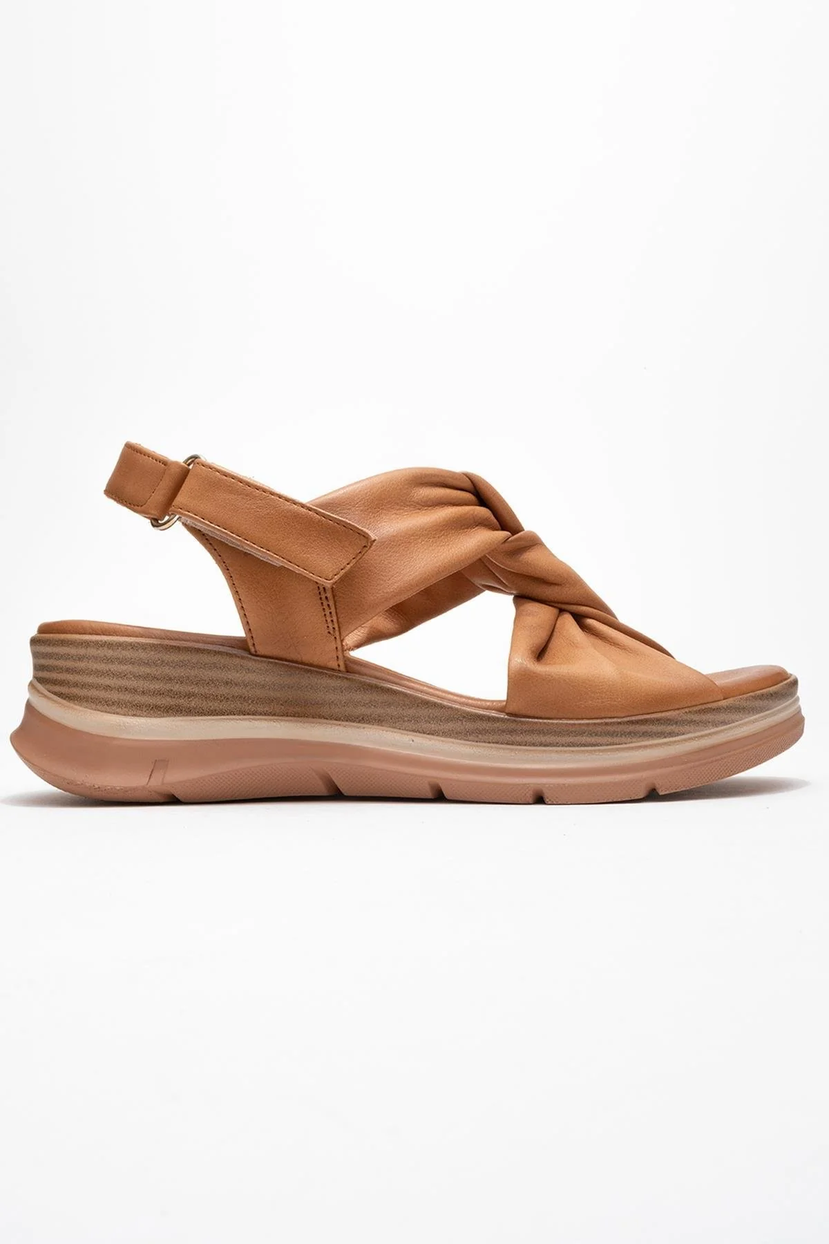 Oara - Cognac Brown Leather Sandal (Women) - Image 6