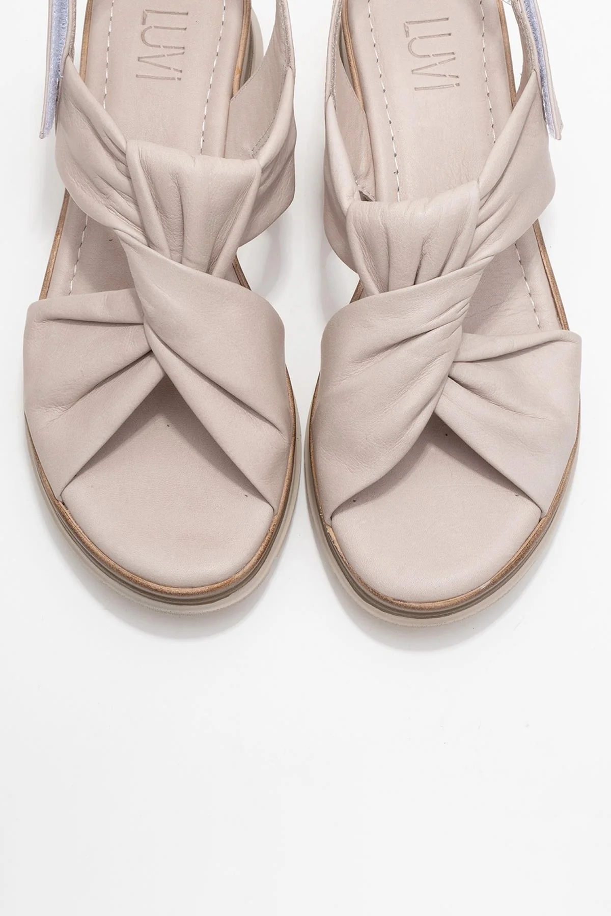 Oara - Cream Leather Sandal (Women) - Image 2