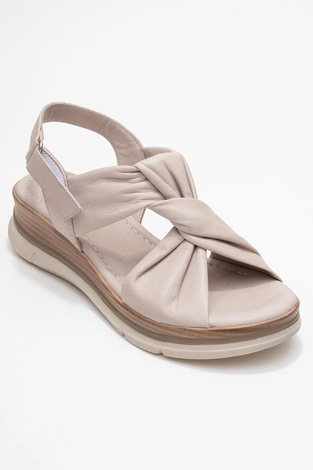 Oara - Cream Leather Sandal (Women) - Image 3