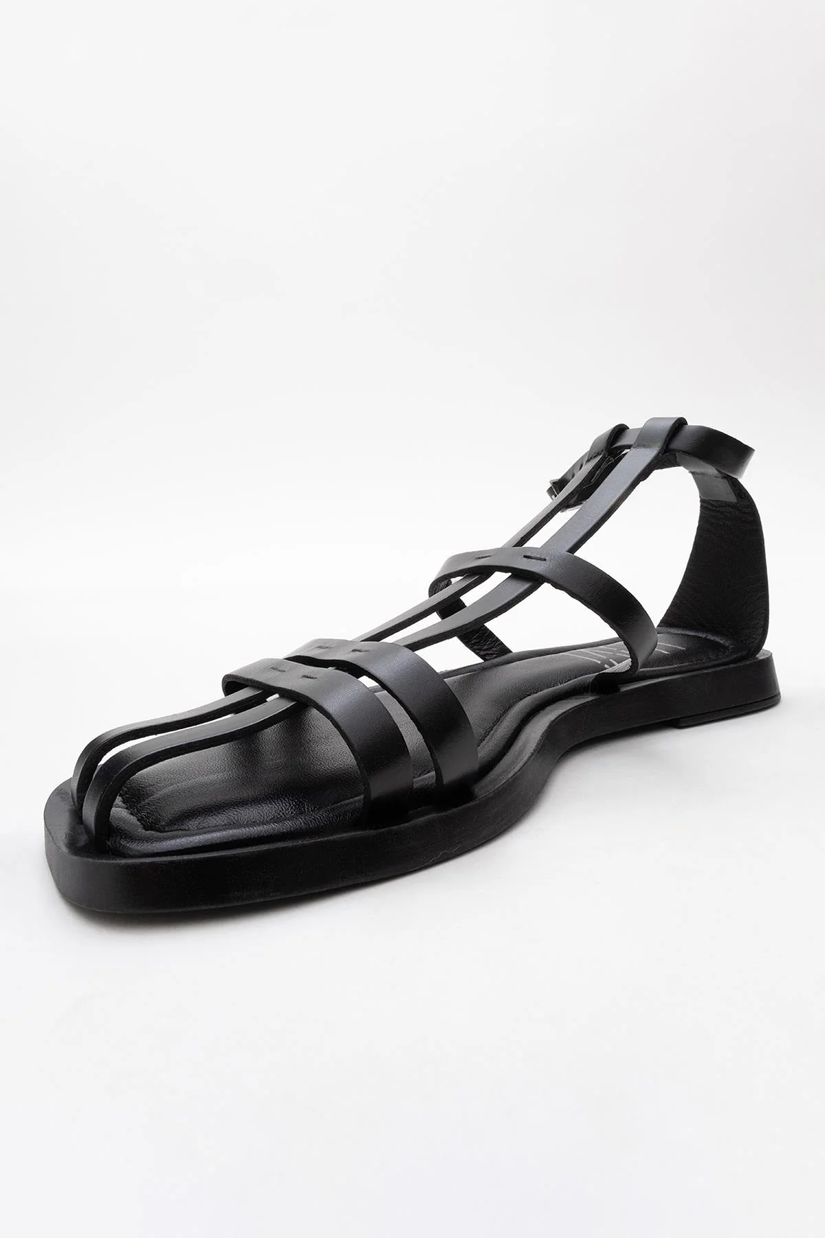 Odeil - Black Leather Sandal (Women) - Image 5