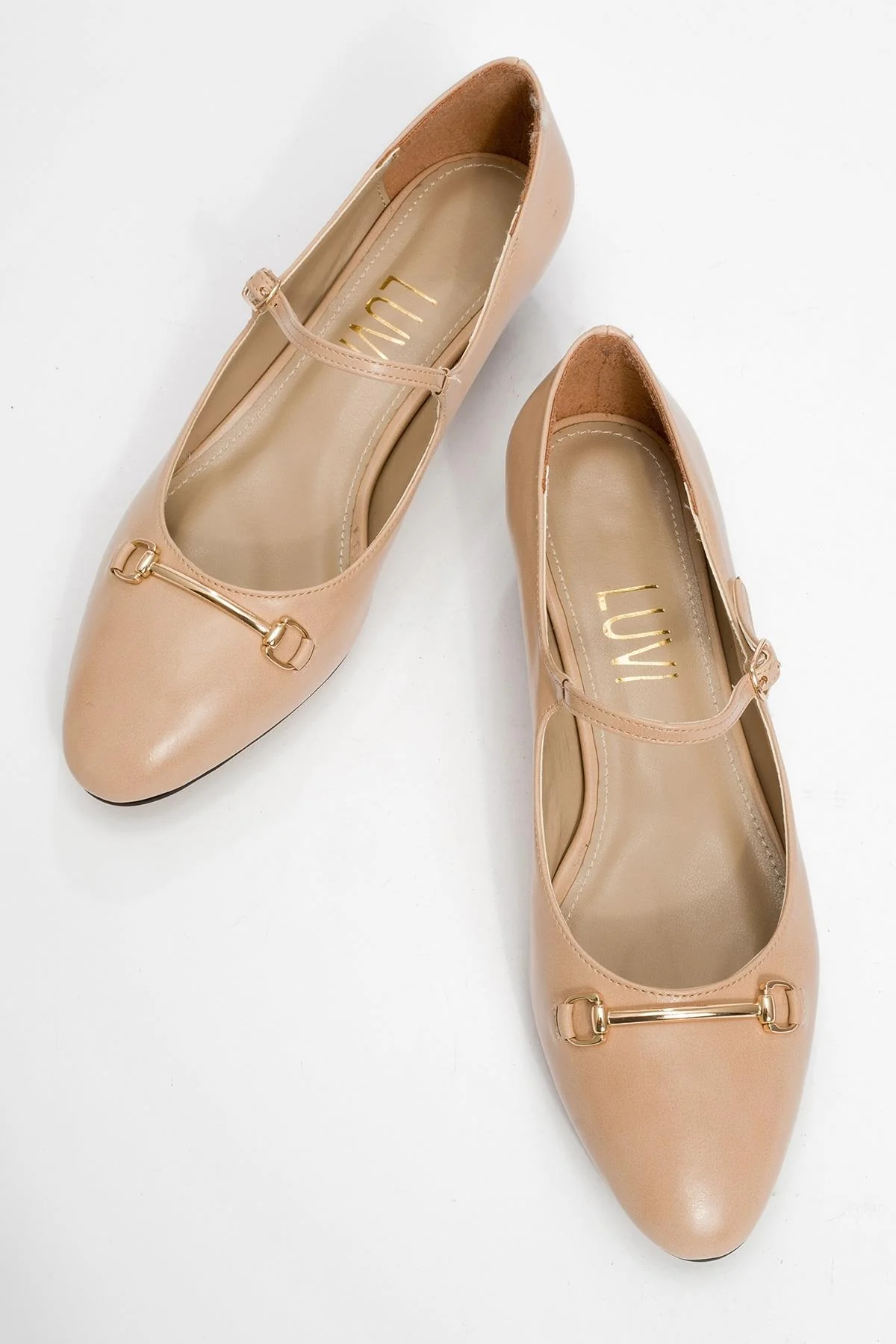 Ojen - Beige Low Heel Shoe (Women) - Image 2