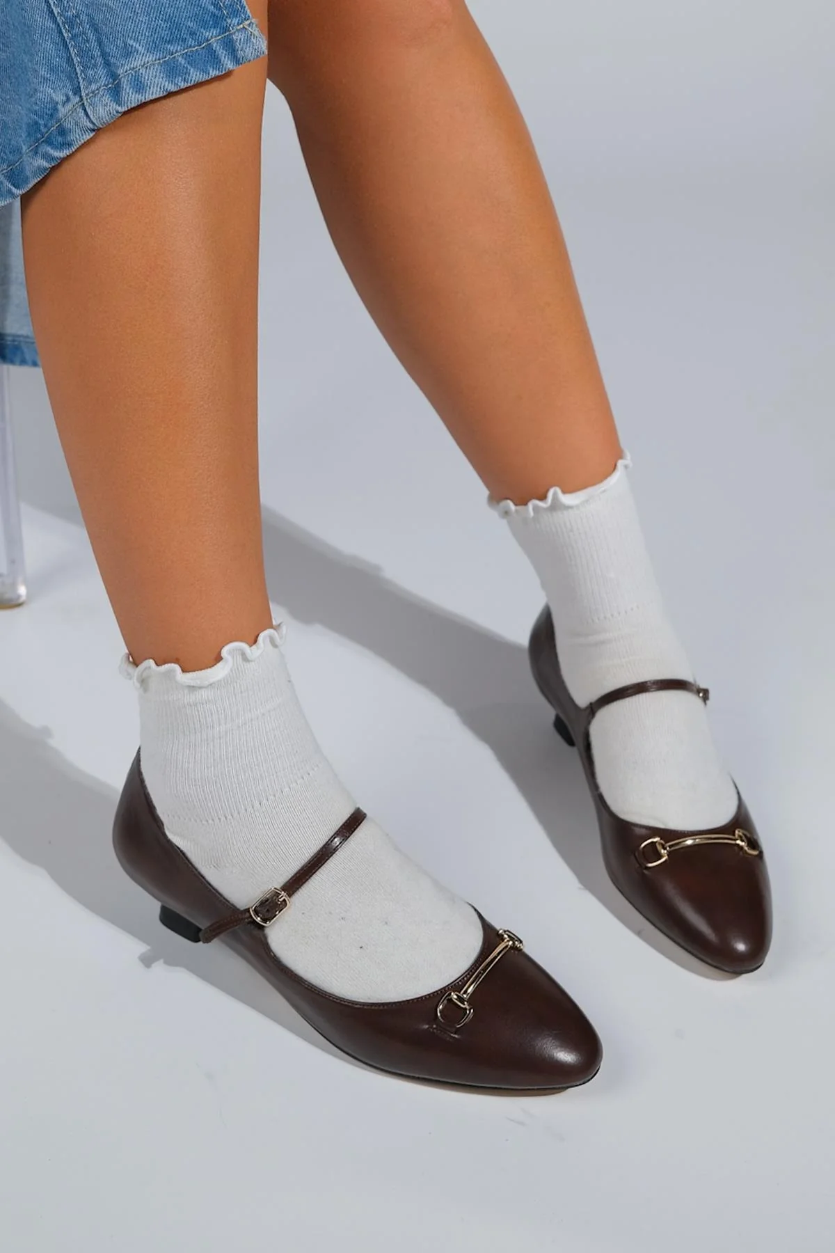 Ojen - Brown Low Heel Shoe (Women) - Image 5