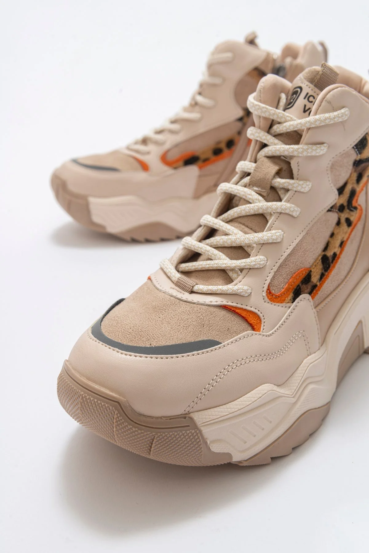 Olivia - Beige Patterned Sport Boot (Women) - Image 4